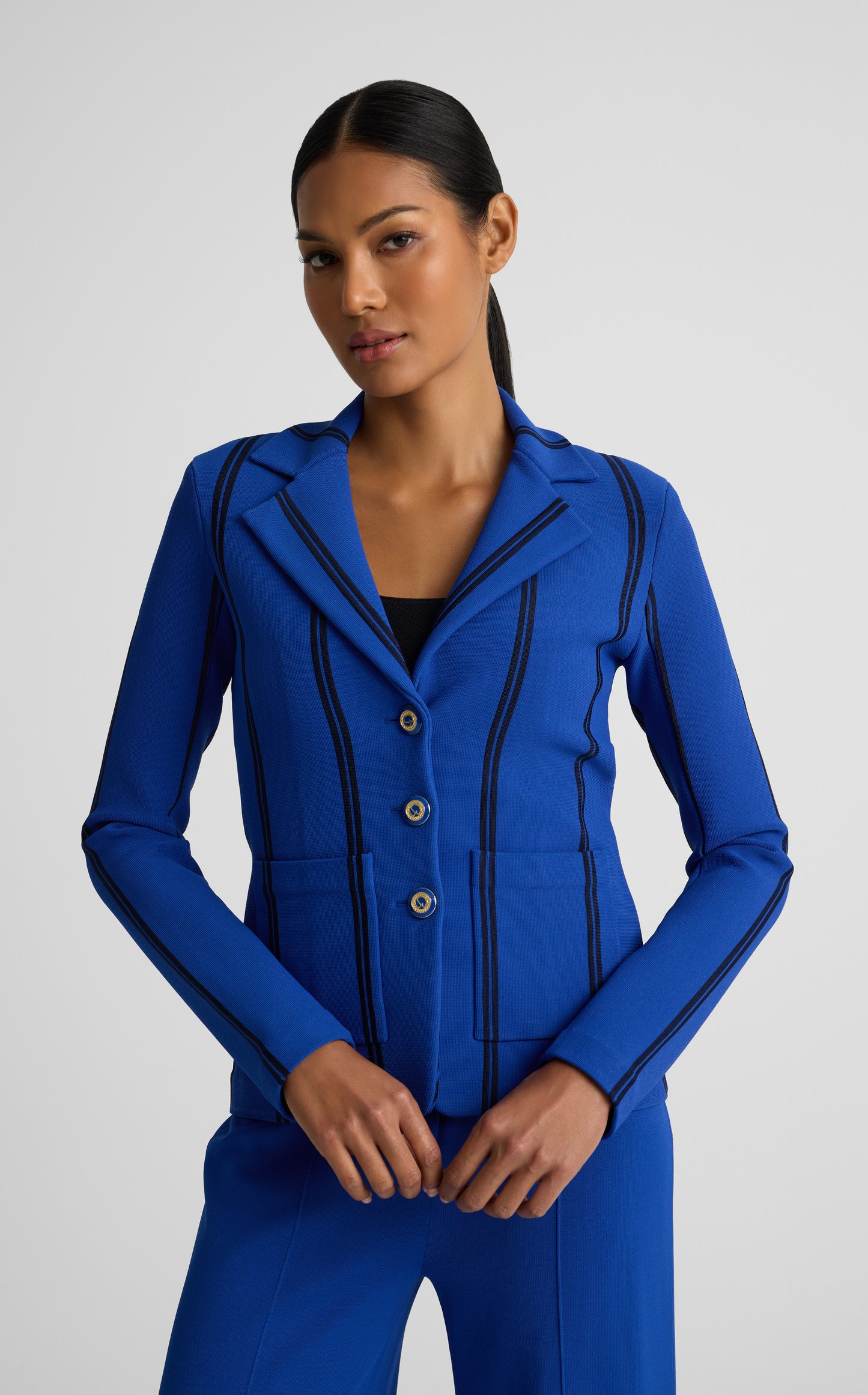 Carter Jacket In Roma Crepe Knit