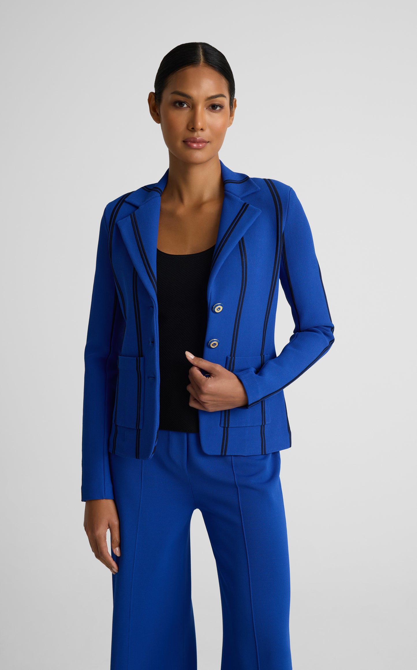 Carter Jacket In Roma Crepe Knit