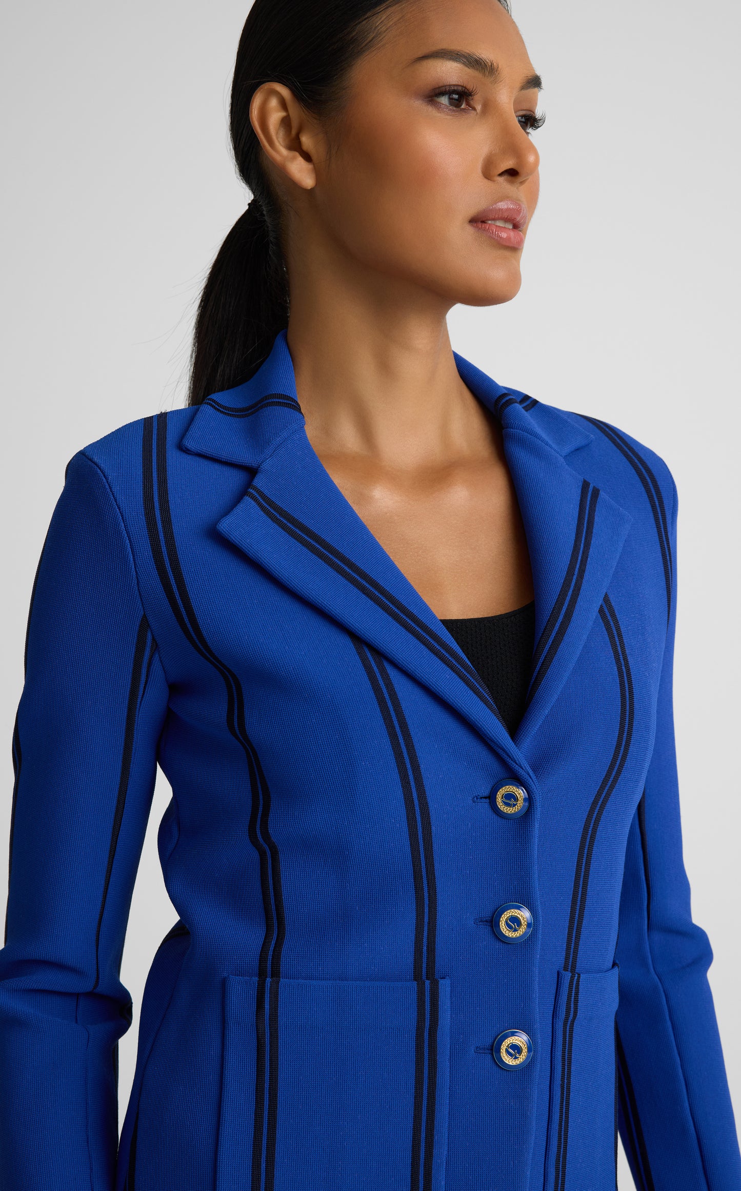 Carter Jacket In Roma Crepe Knit