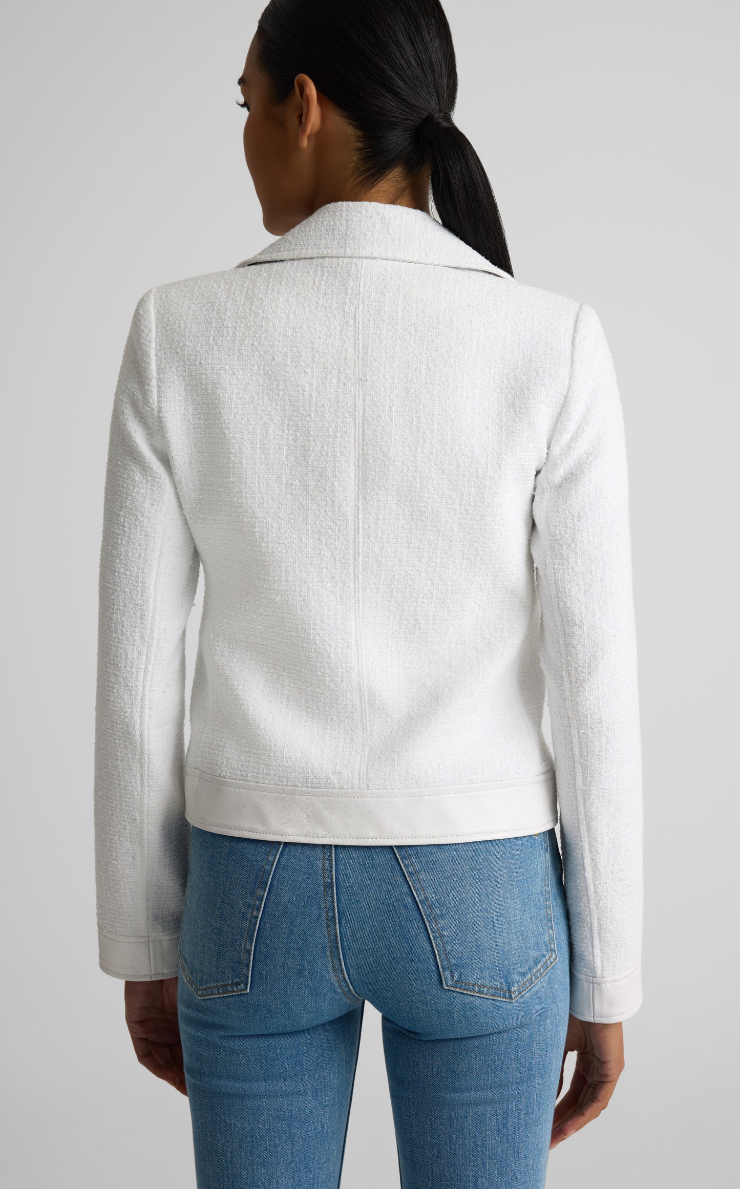 Zelda Jacket In Leathertrimmed Tweed