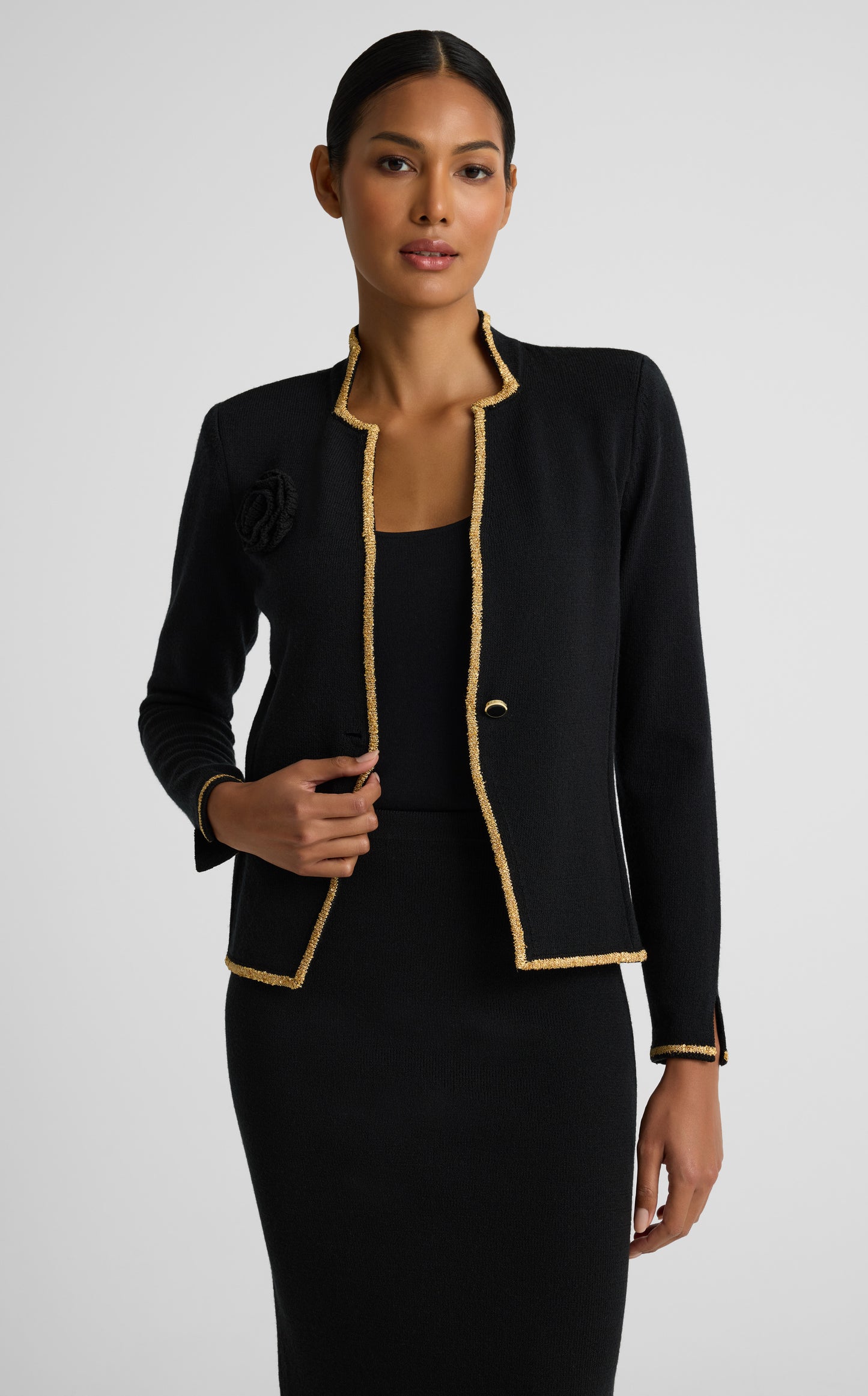 Betsy Jacket In Legacy Crepe Knit