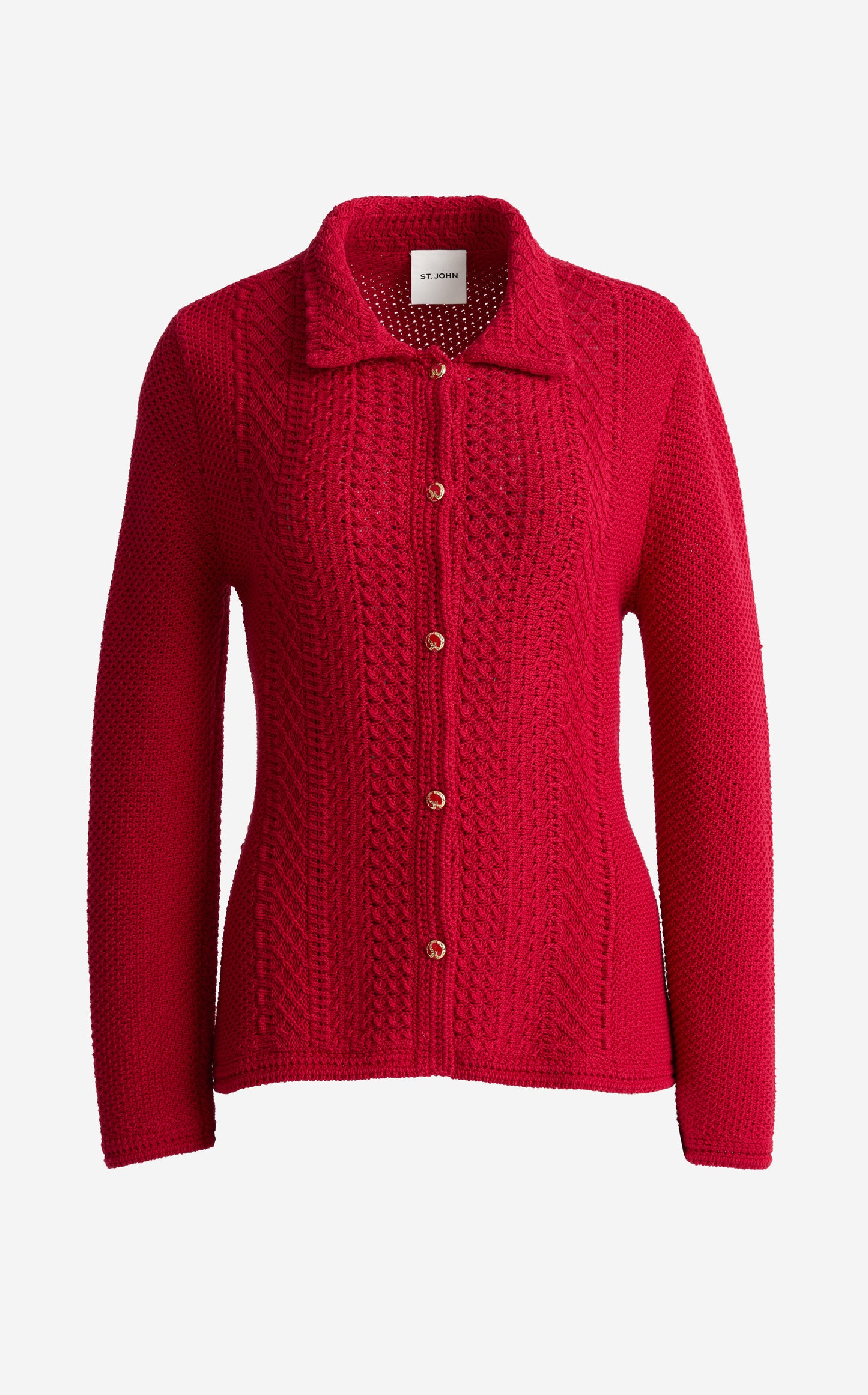 Beatrix Jacket In Cotton Crochet Knit