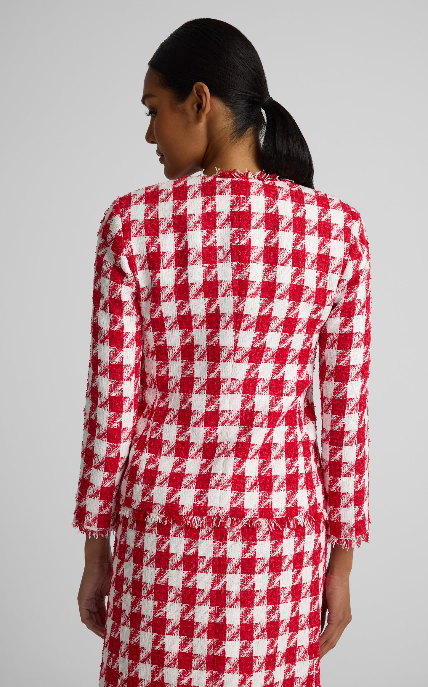 Lora Jacket In Nomad Gingham Tweed