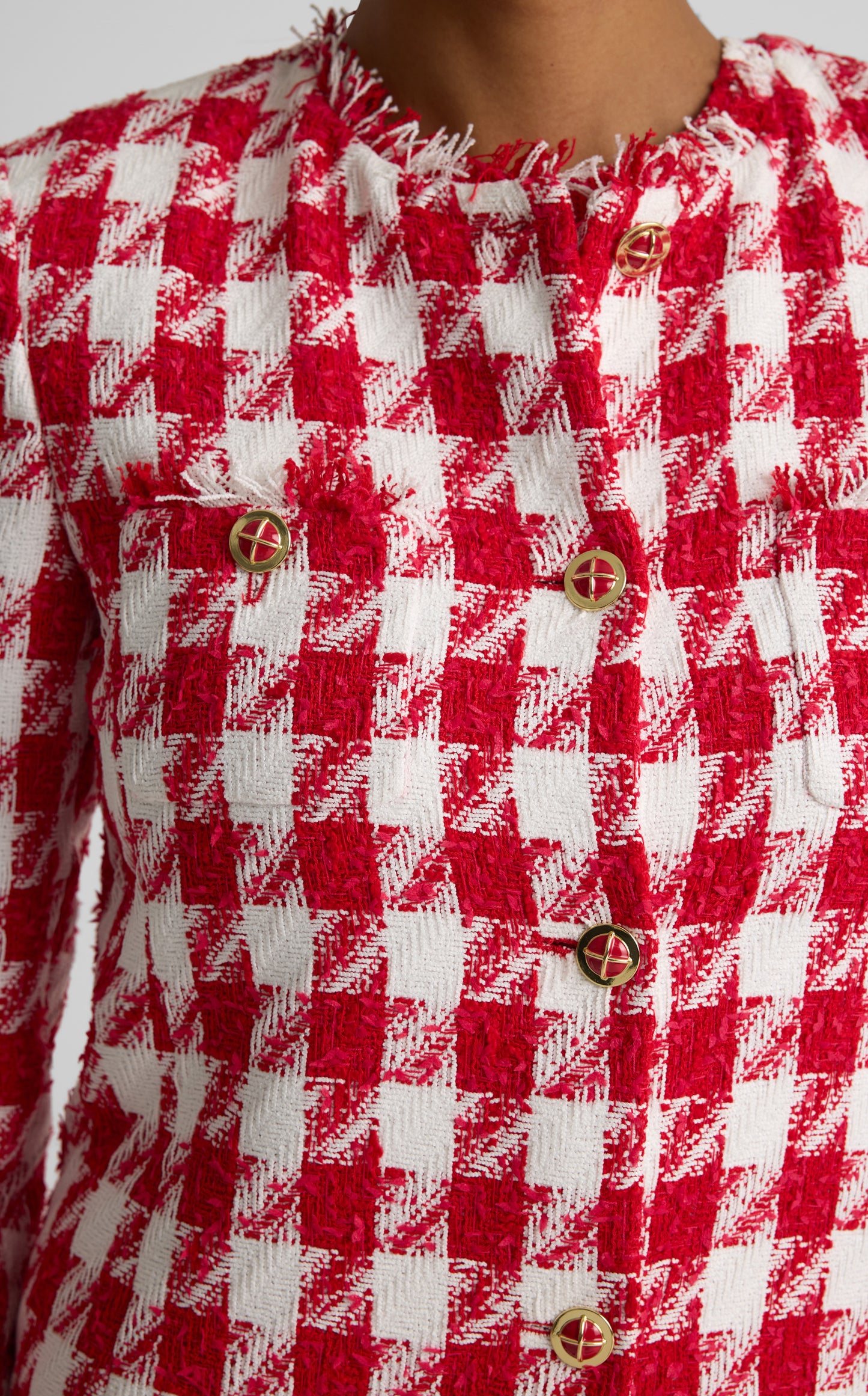 Lora Jacket In Nomad Gingham Tweed