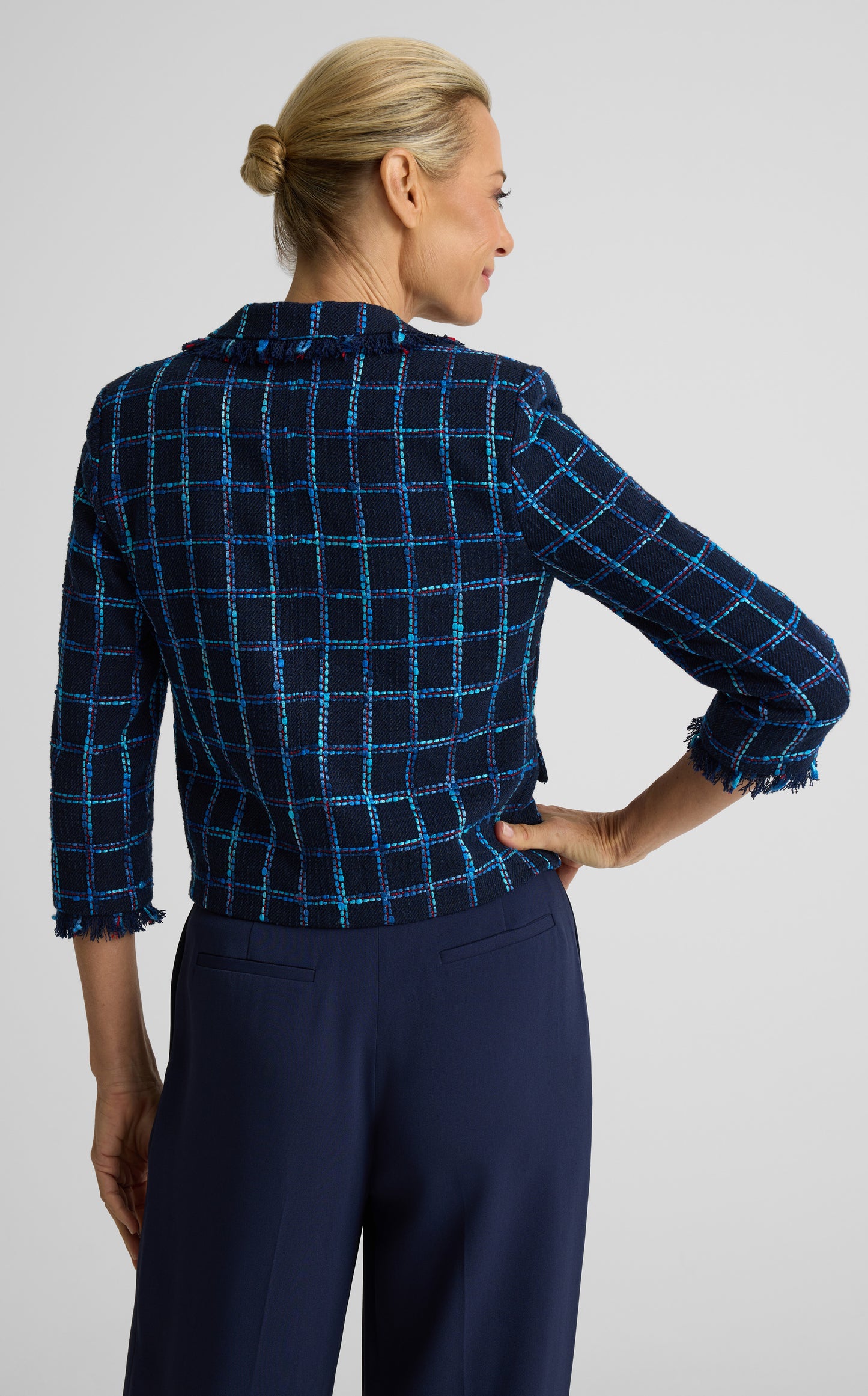 Marine Jacket In Plaidview Tweed