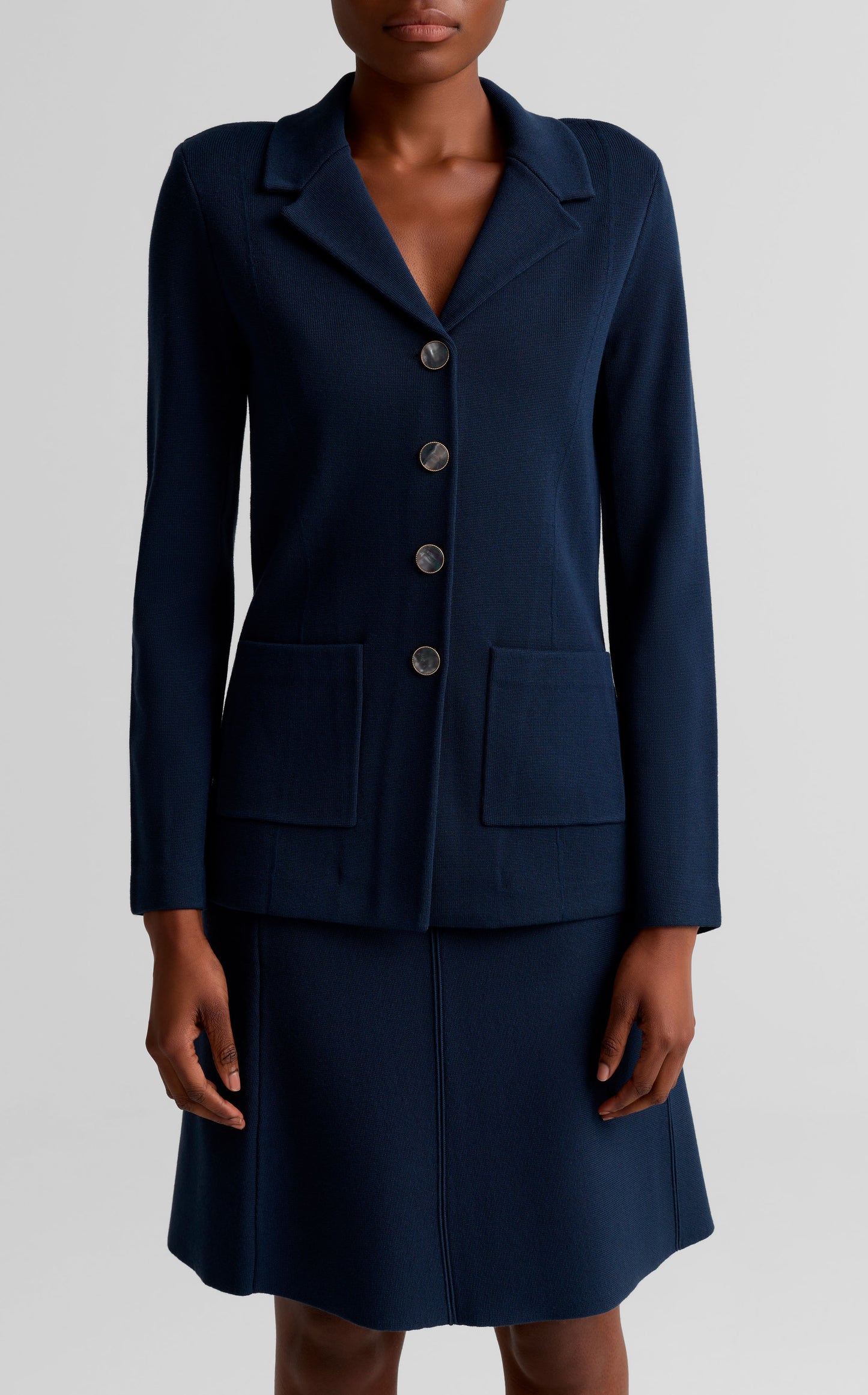 Patch Pocket Knit Jacket