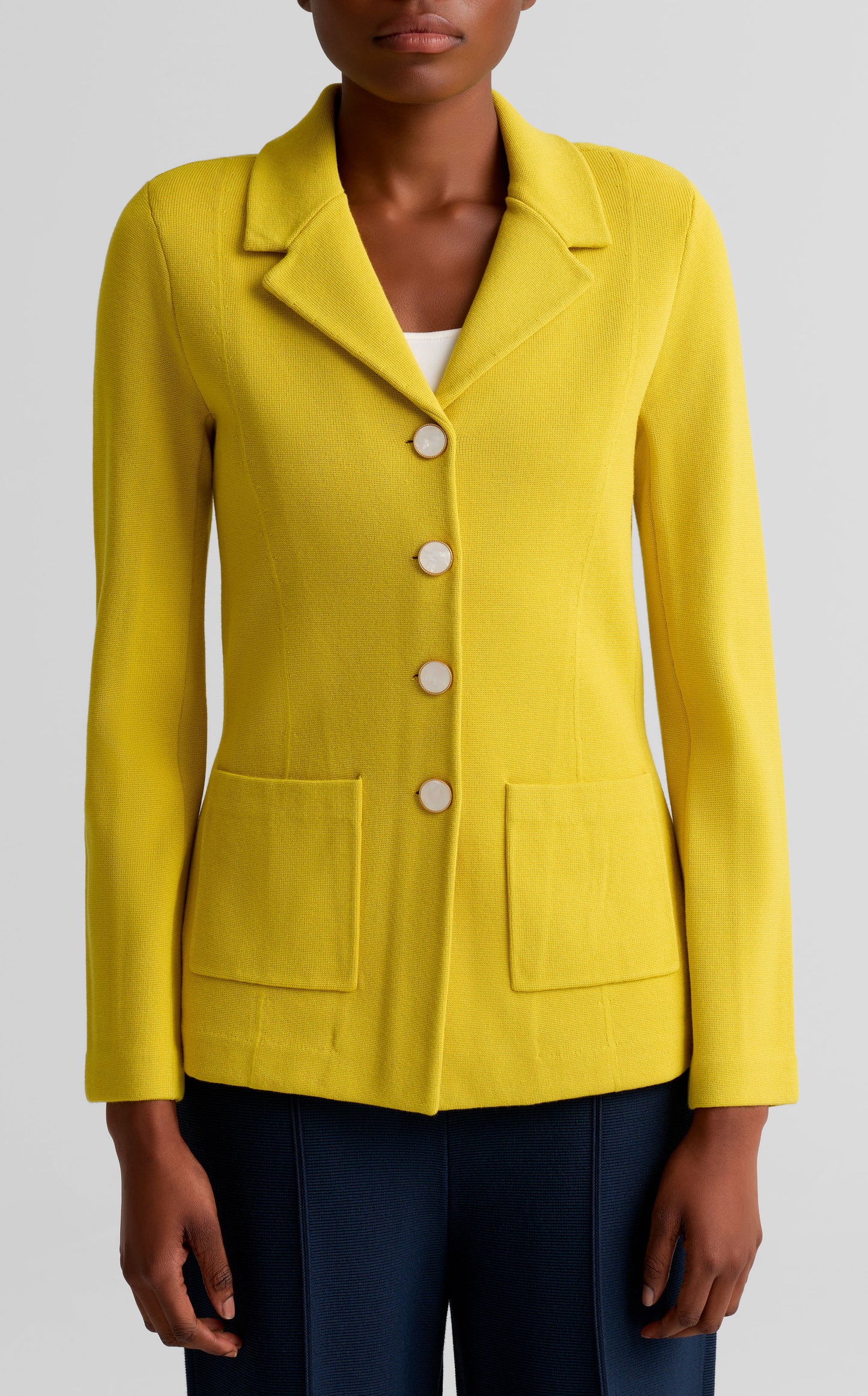 Patch Pocket Knit Jacket