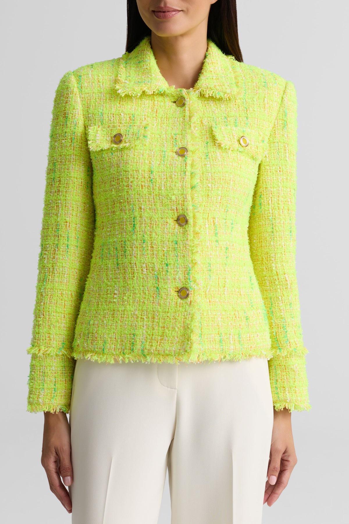 Fringe Tweed Jacket