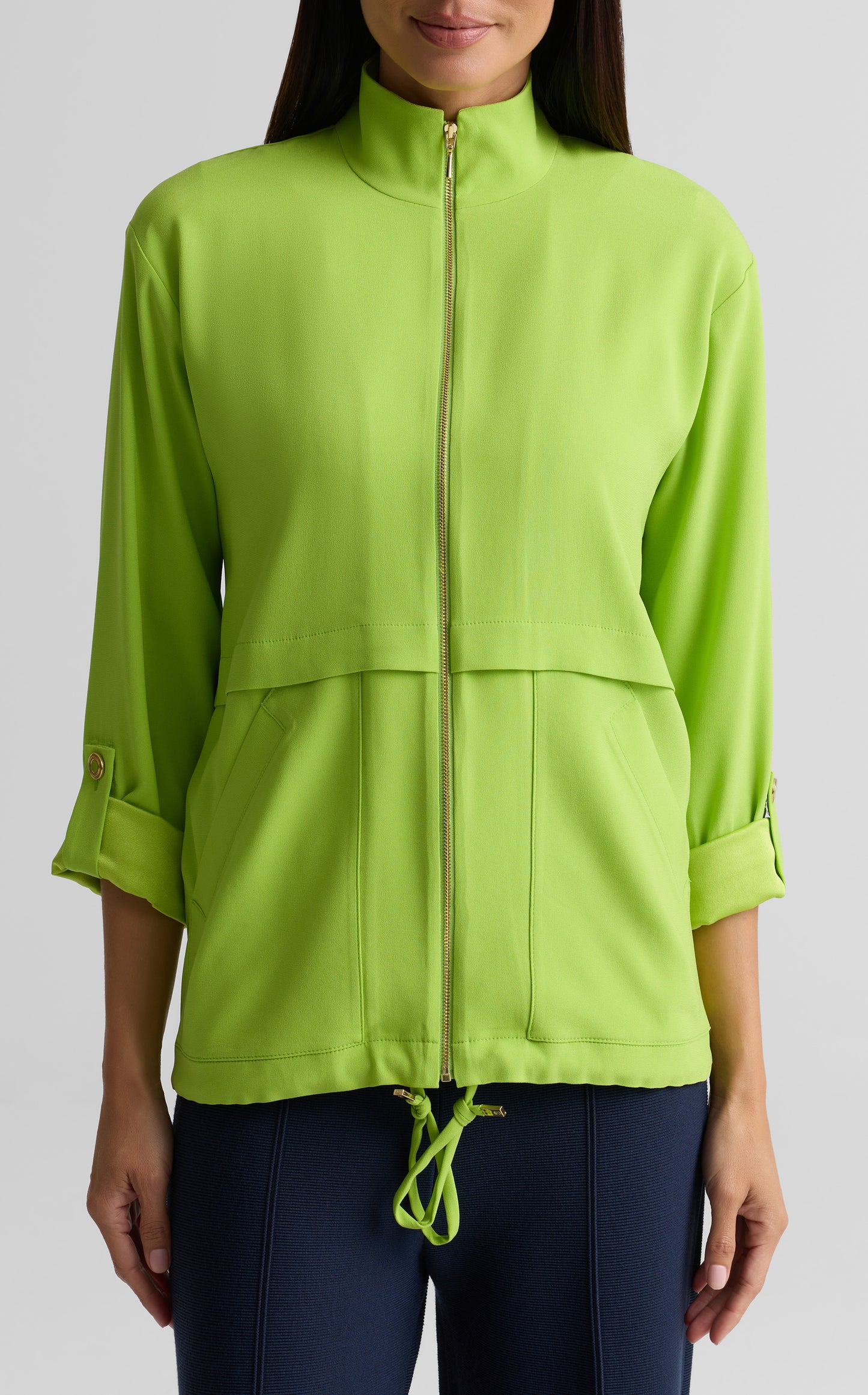 Mock Neck Utility Jacket