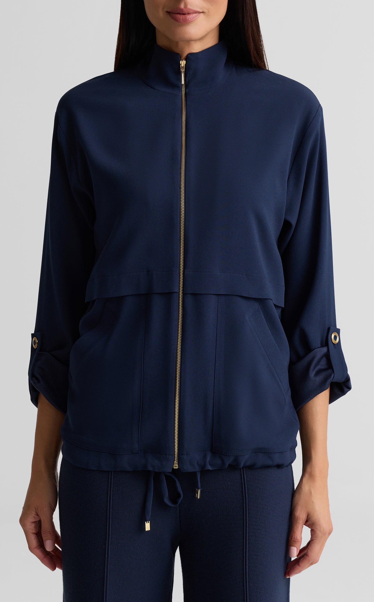 Mock Neck Utility Jacket