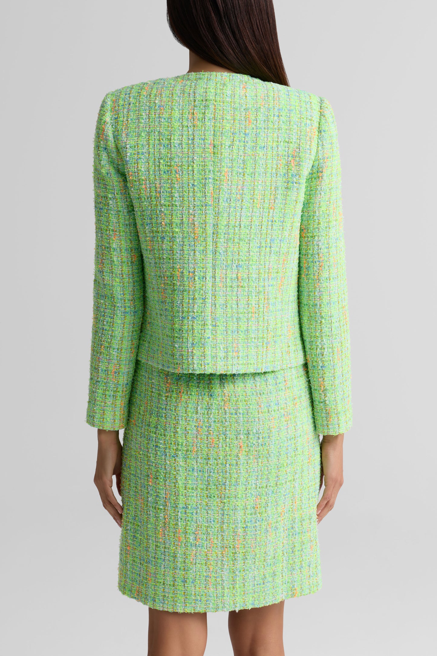Icon Tweed Crew Neck Jacket