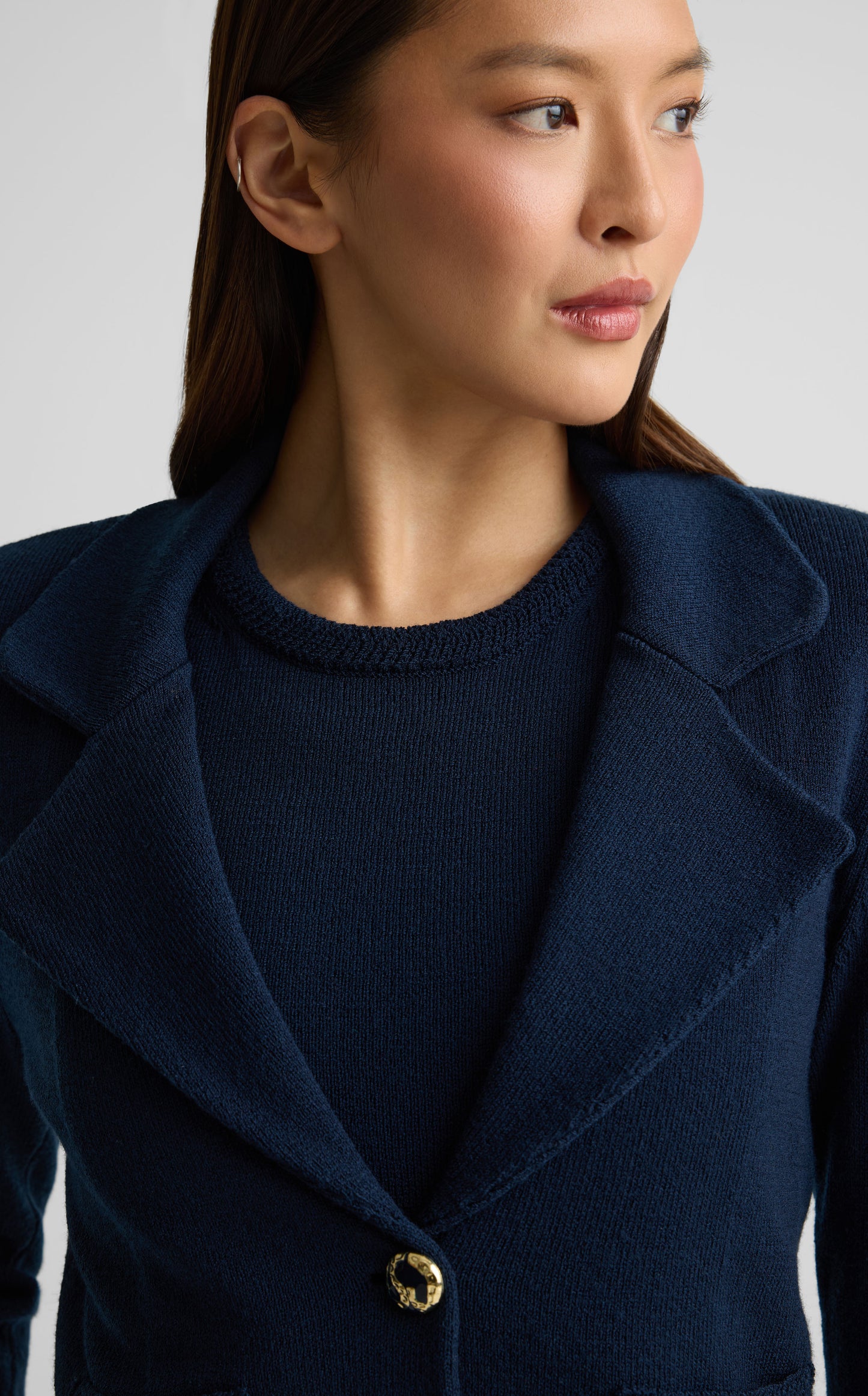 Short Jacket In Legacy Crepe Knit