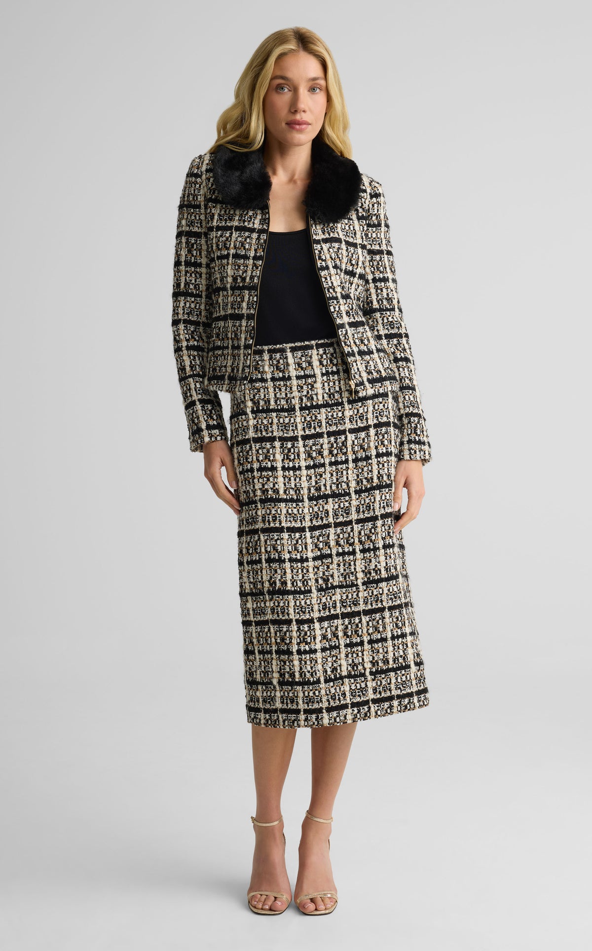 Jacket In Chapelle Plaid Tweed