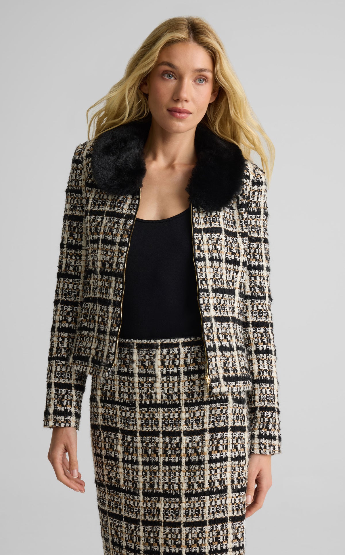 Jacket In Chapelle Plaid Tweed