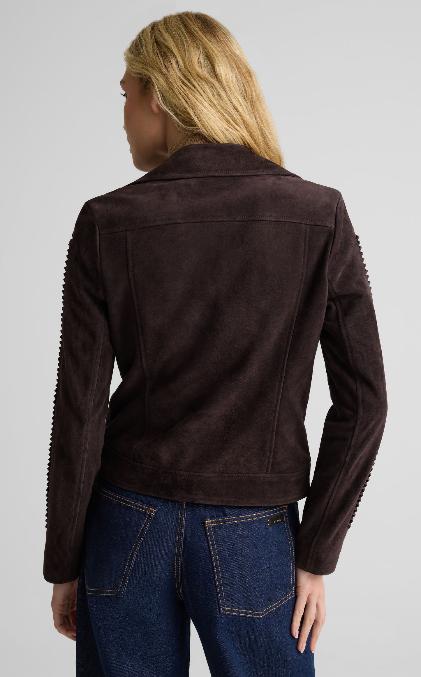Jacket In Braided Suede
