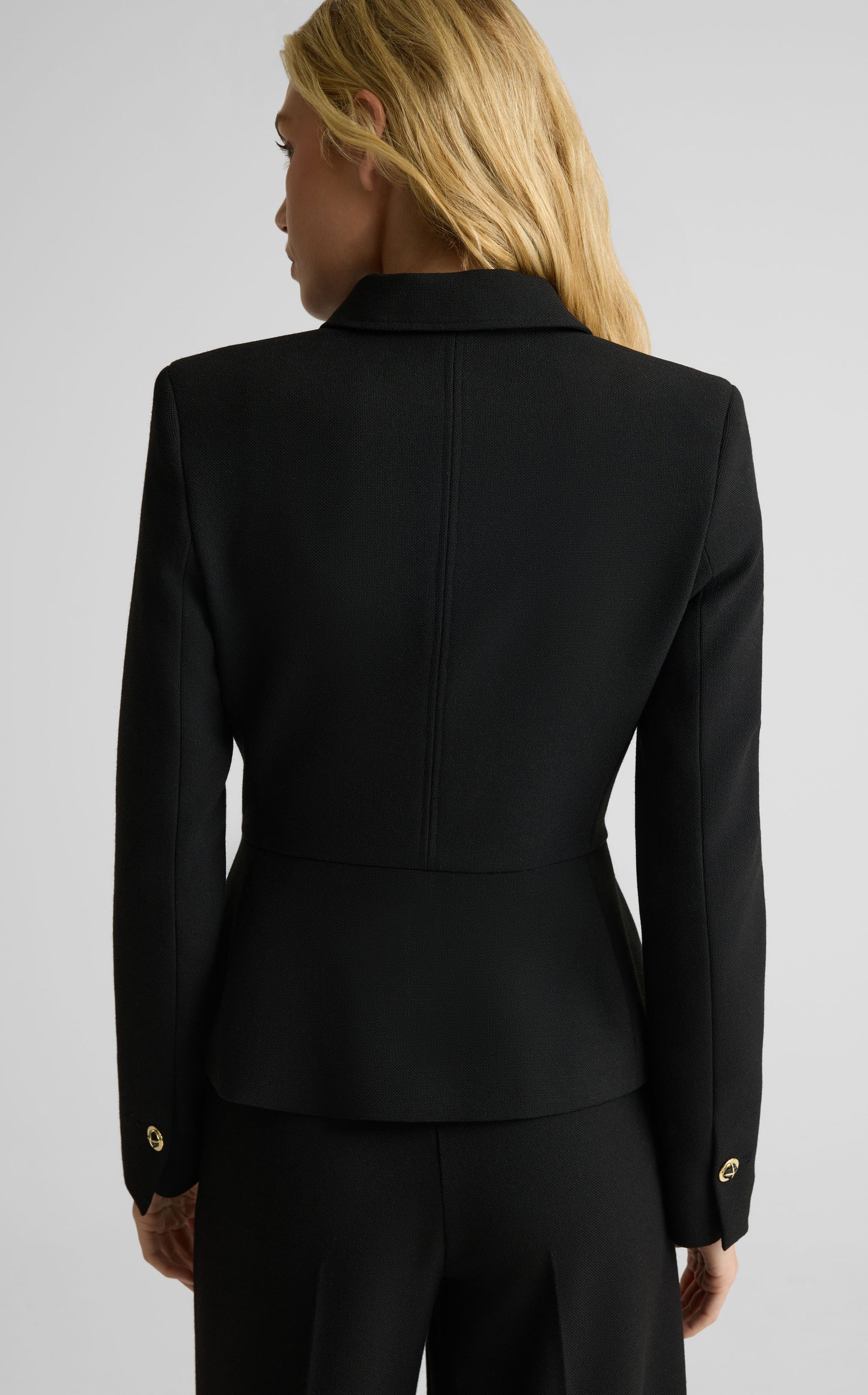Peplum Jacket In Stretch Suiting