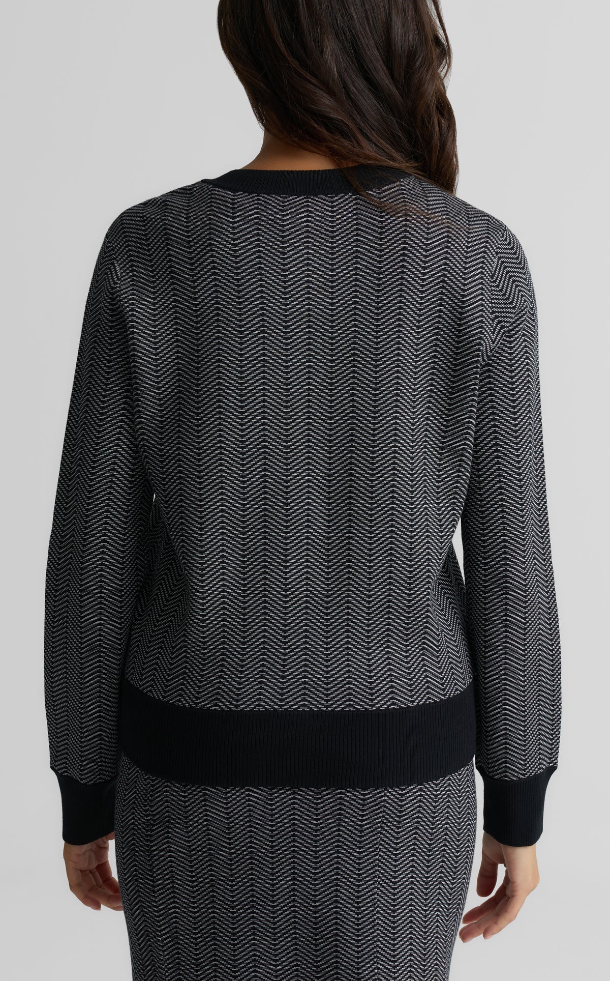 Herringbone Tweed Bomber Jacket