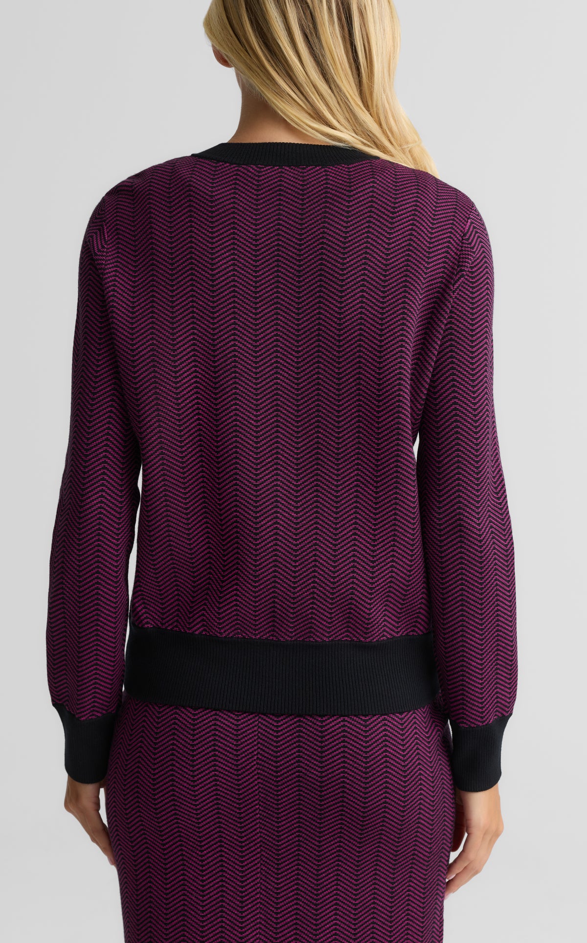 Herringbone Tweed Bomber Jacket