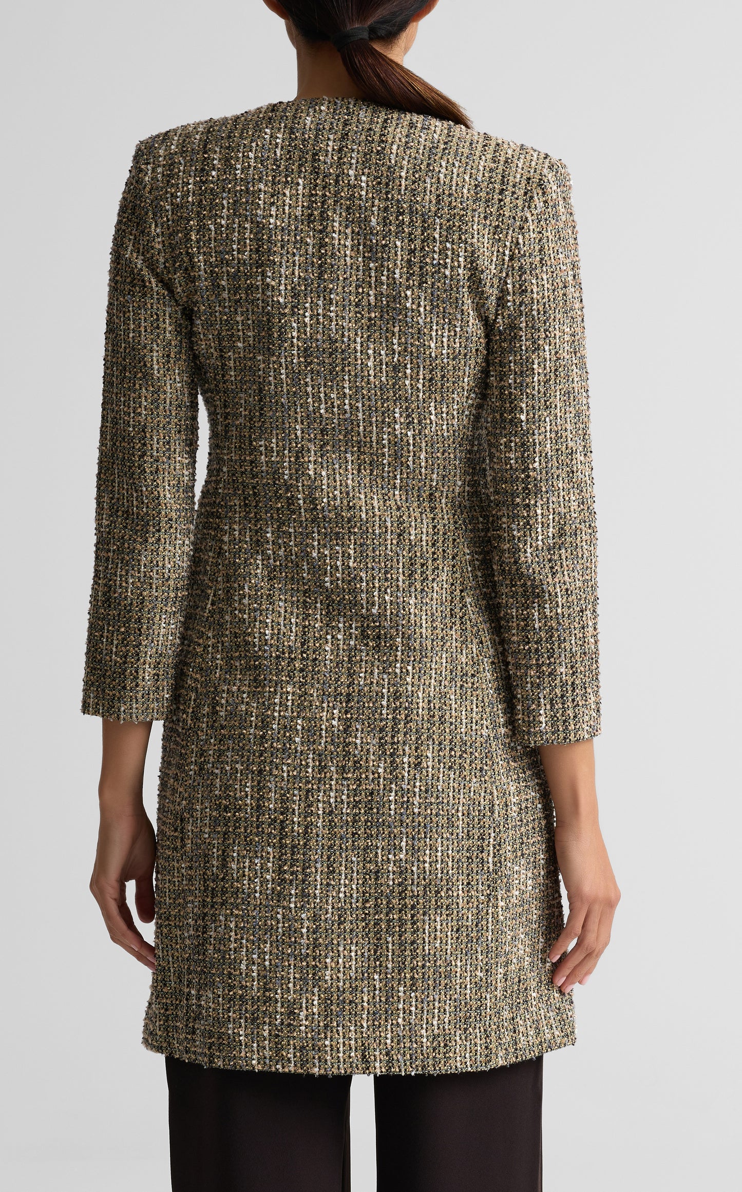 Sparkle Tweed Long Jacket