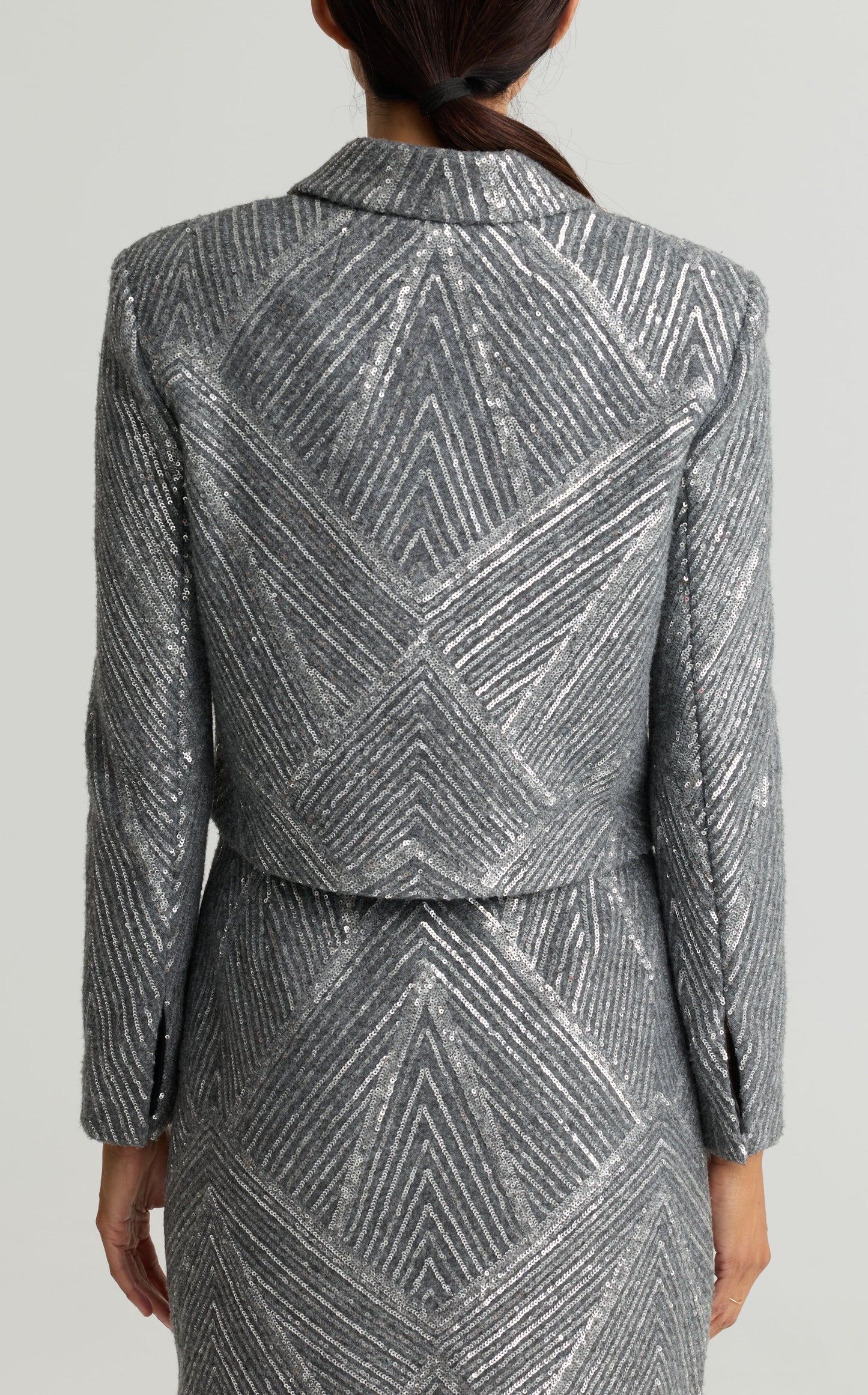 Sequin Chevron Jacket