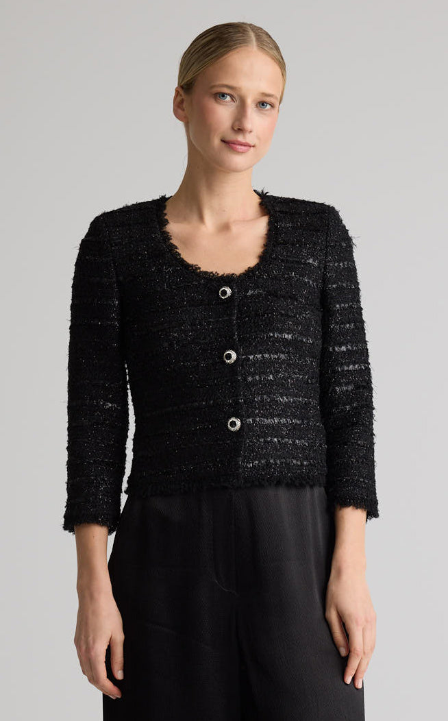 Ulyissa Jacket In Noir Tweed