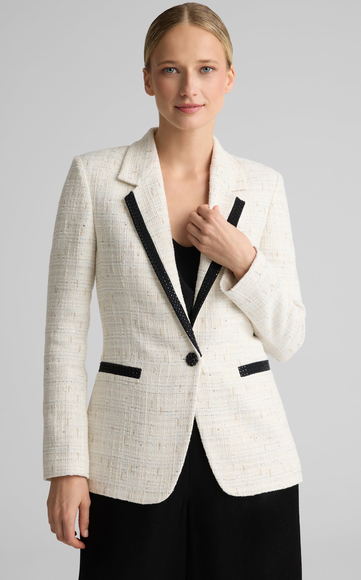 Elvie Jacket in Cannes Tweed