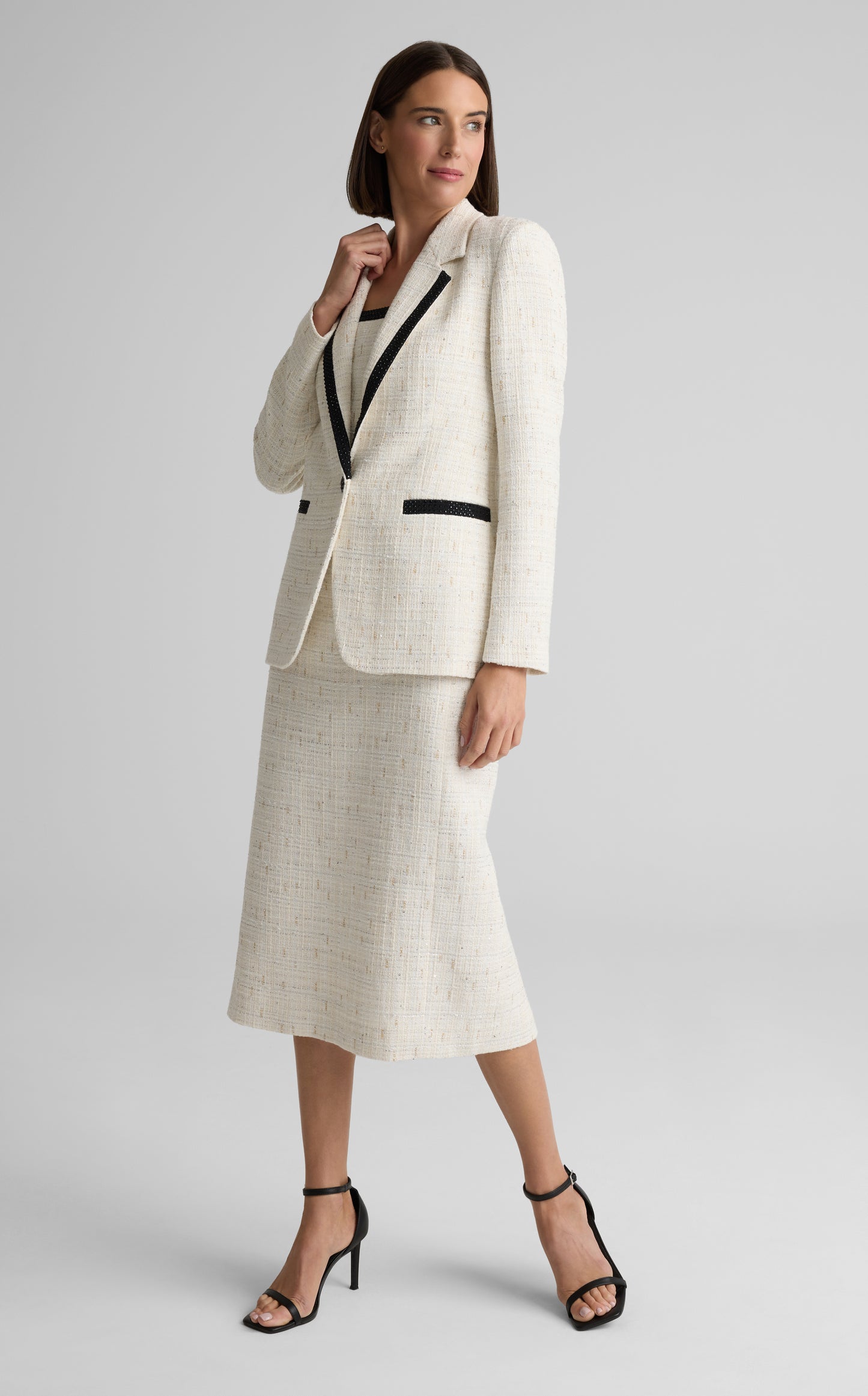 Elvie Jacket in Cannes Tweed