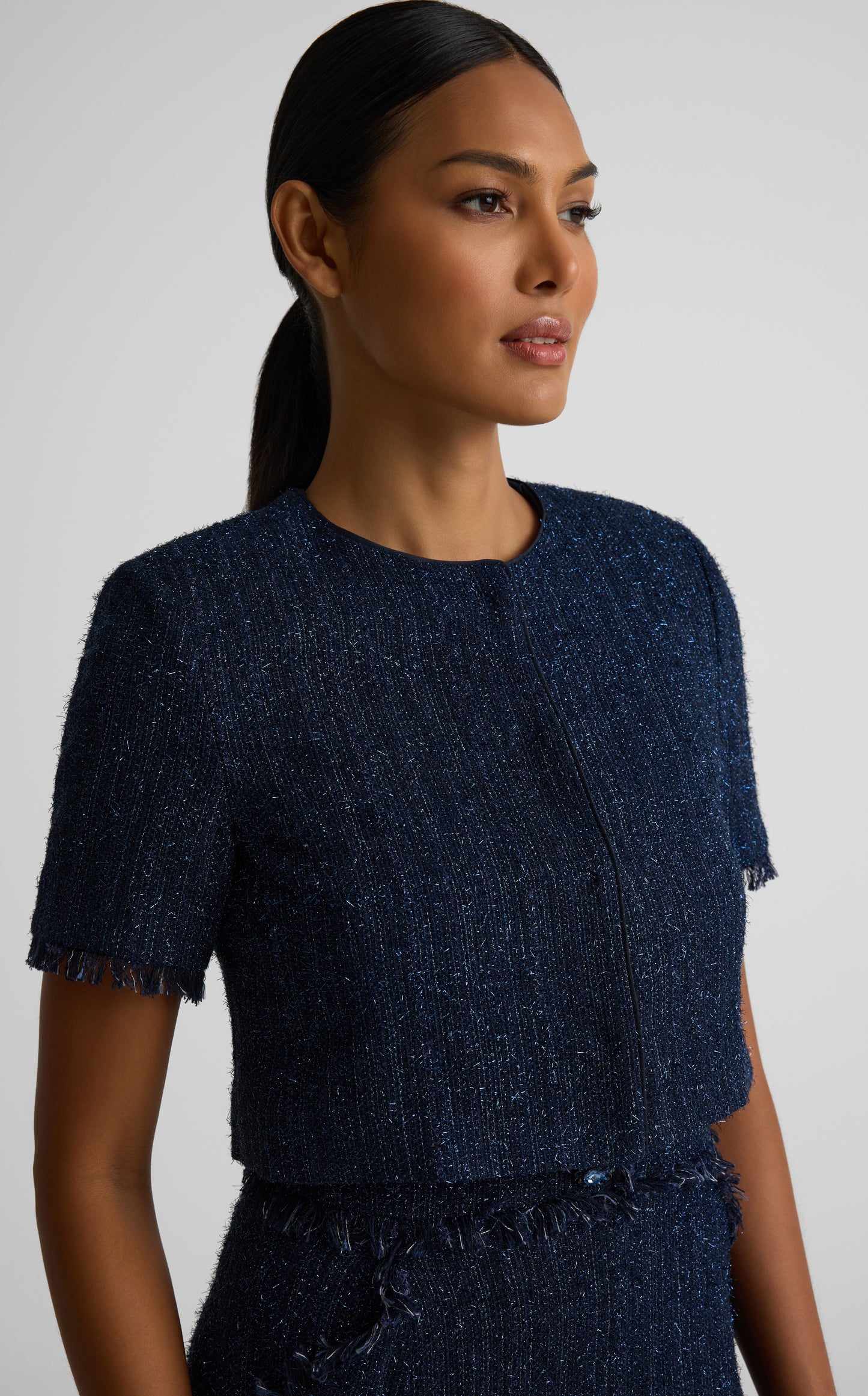 Sabine Bolero In Starlight Tweed
