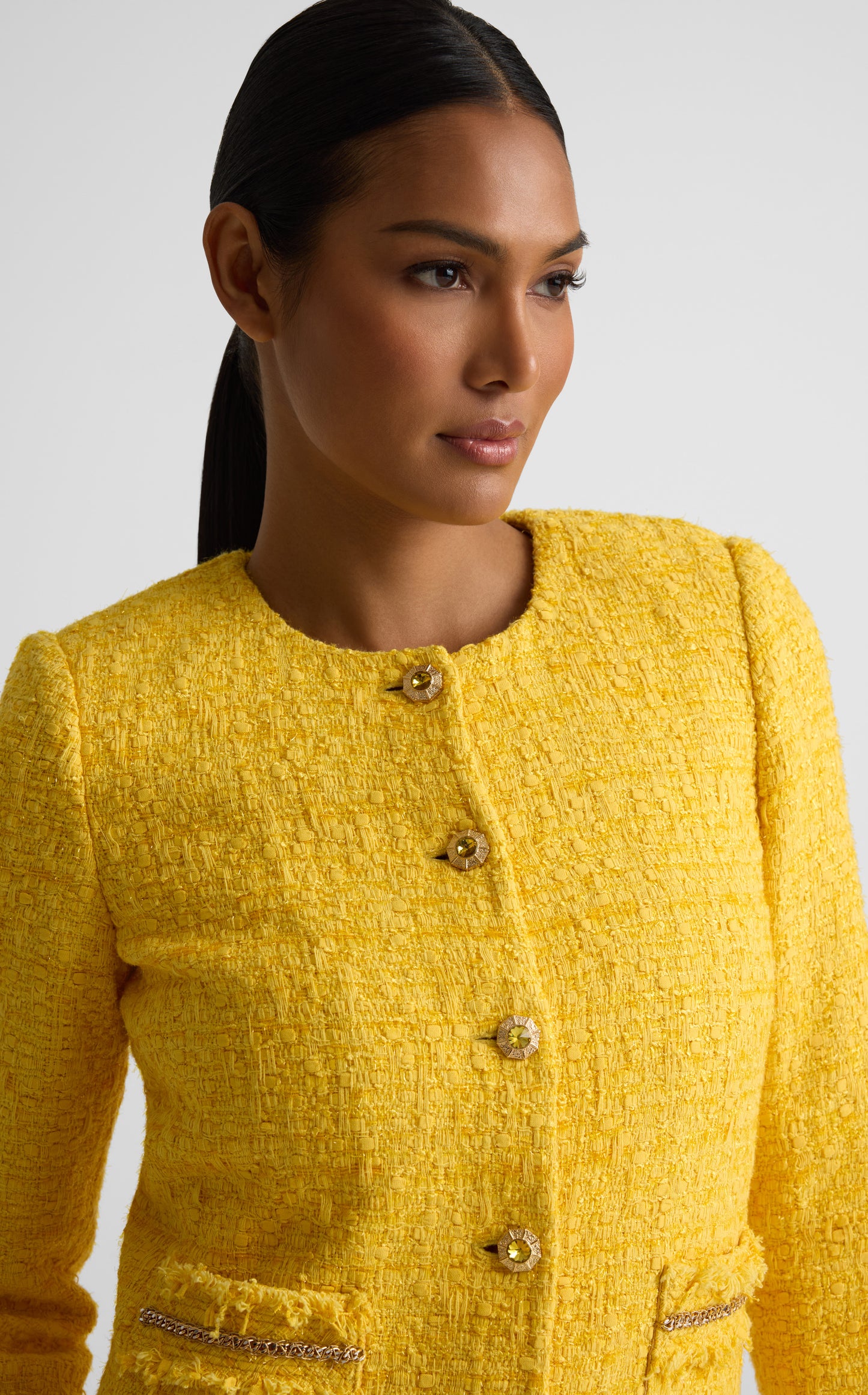 Vivienne Jacket In Gold Coast Tweed