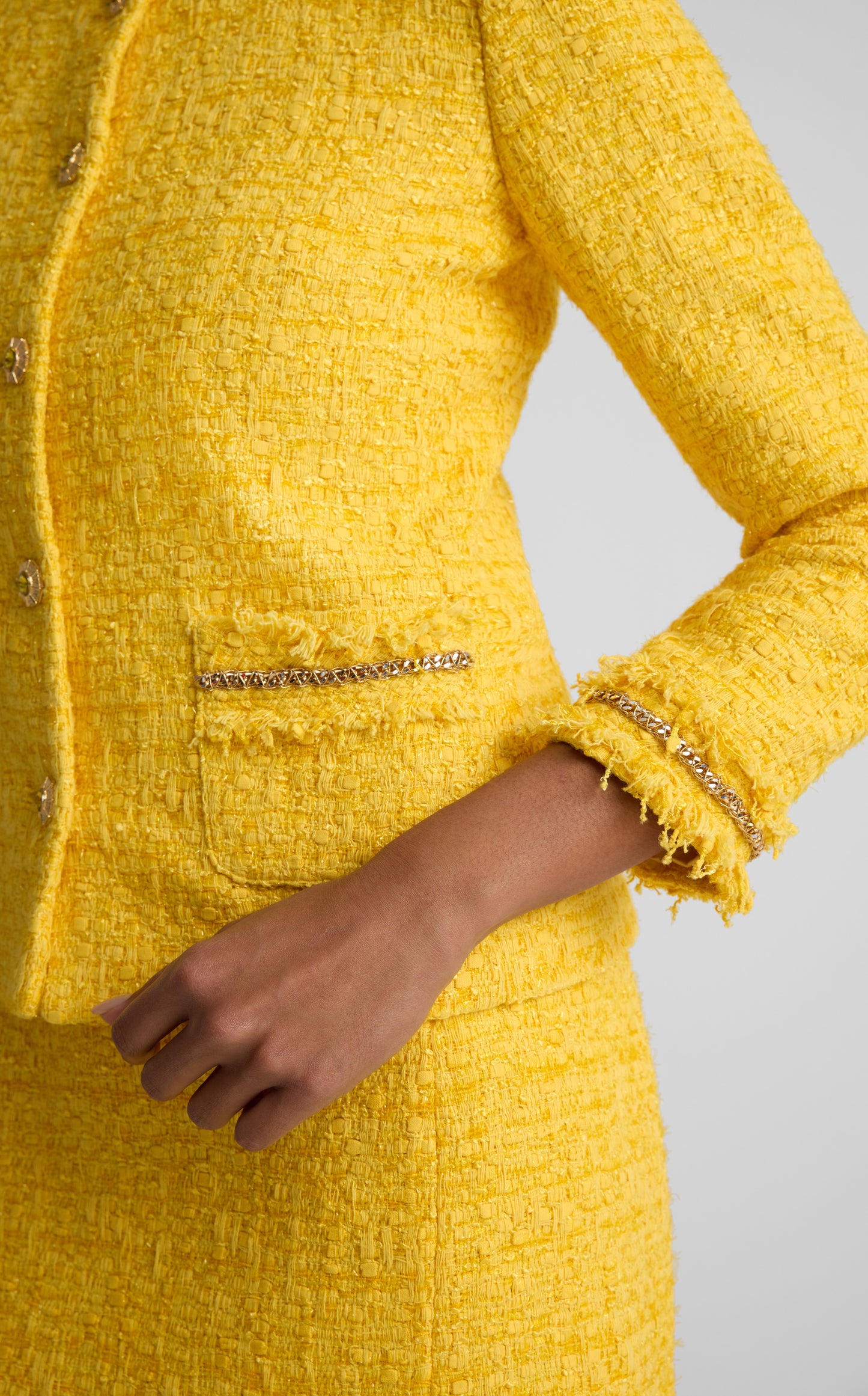 Vivienne Jacket In Gold Coast Tweed