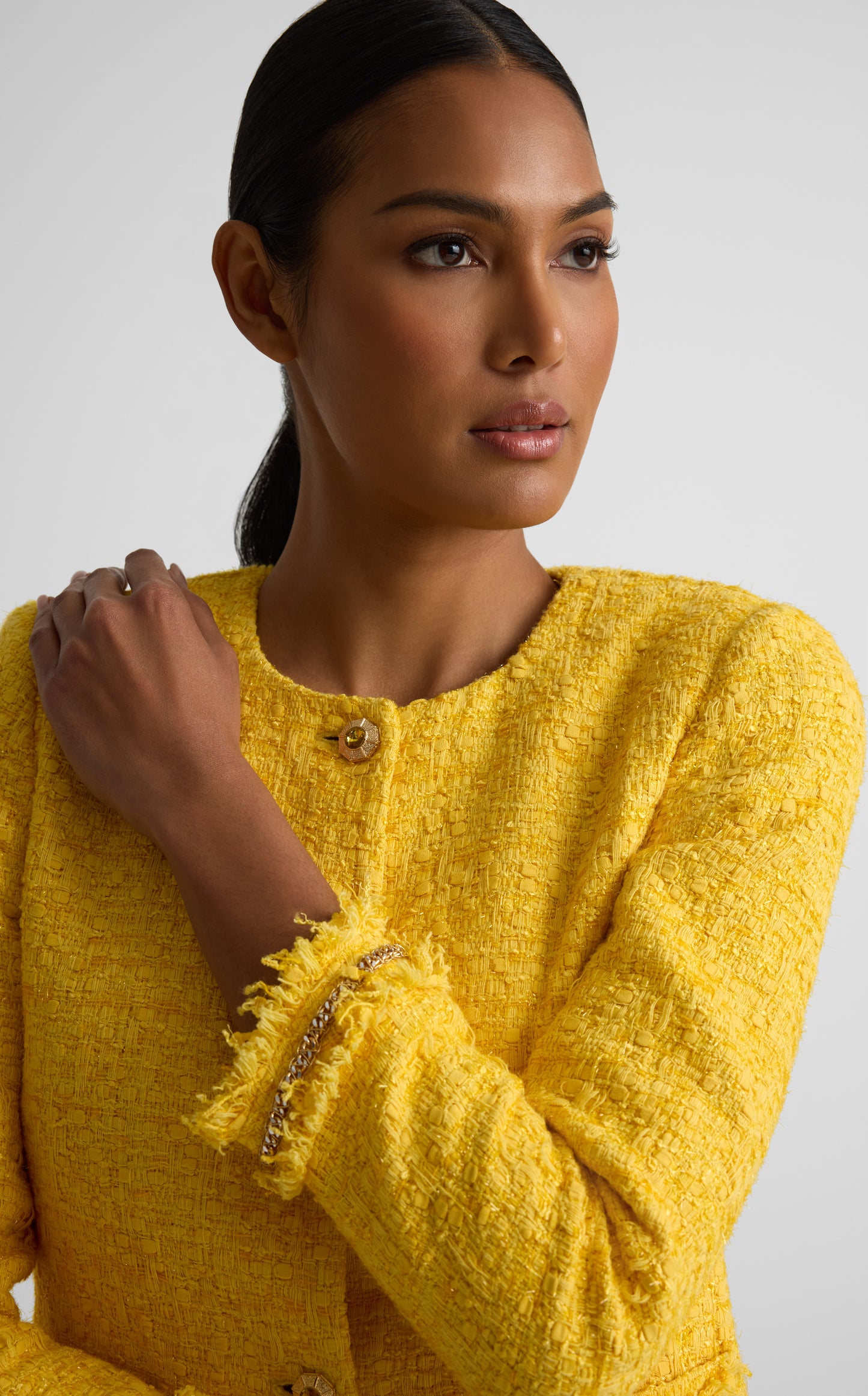 Vivienne Jacket In Gold Coast Tweed
