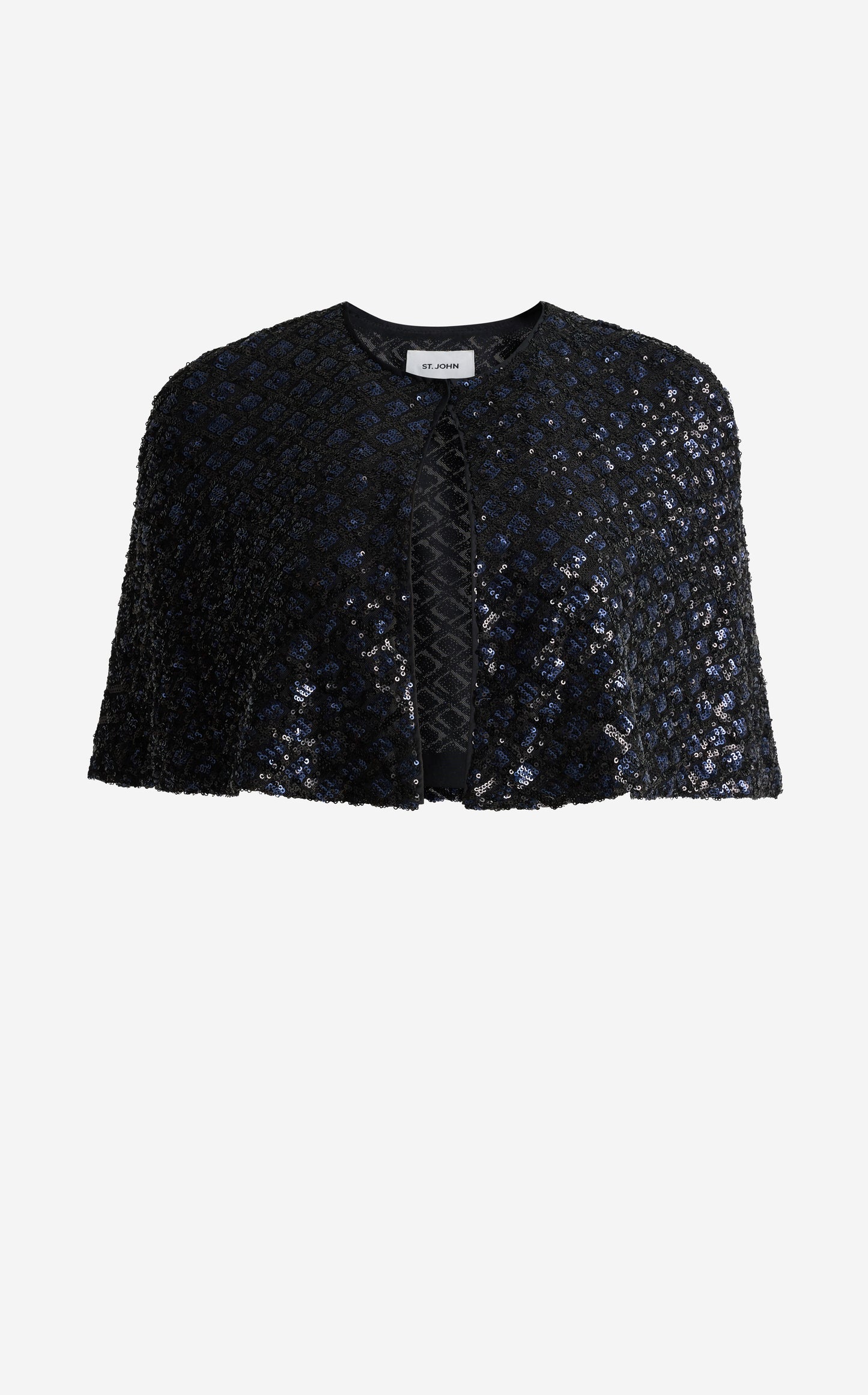Carly Capelet In Geo Sequin Embroidered Tulle