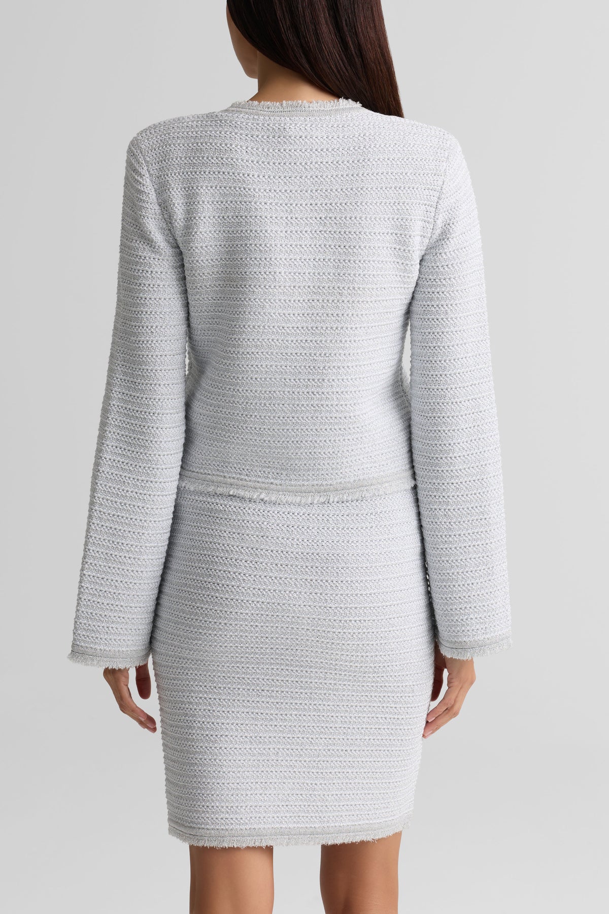 Textured Crewneck Jacket
