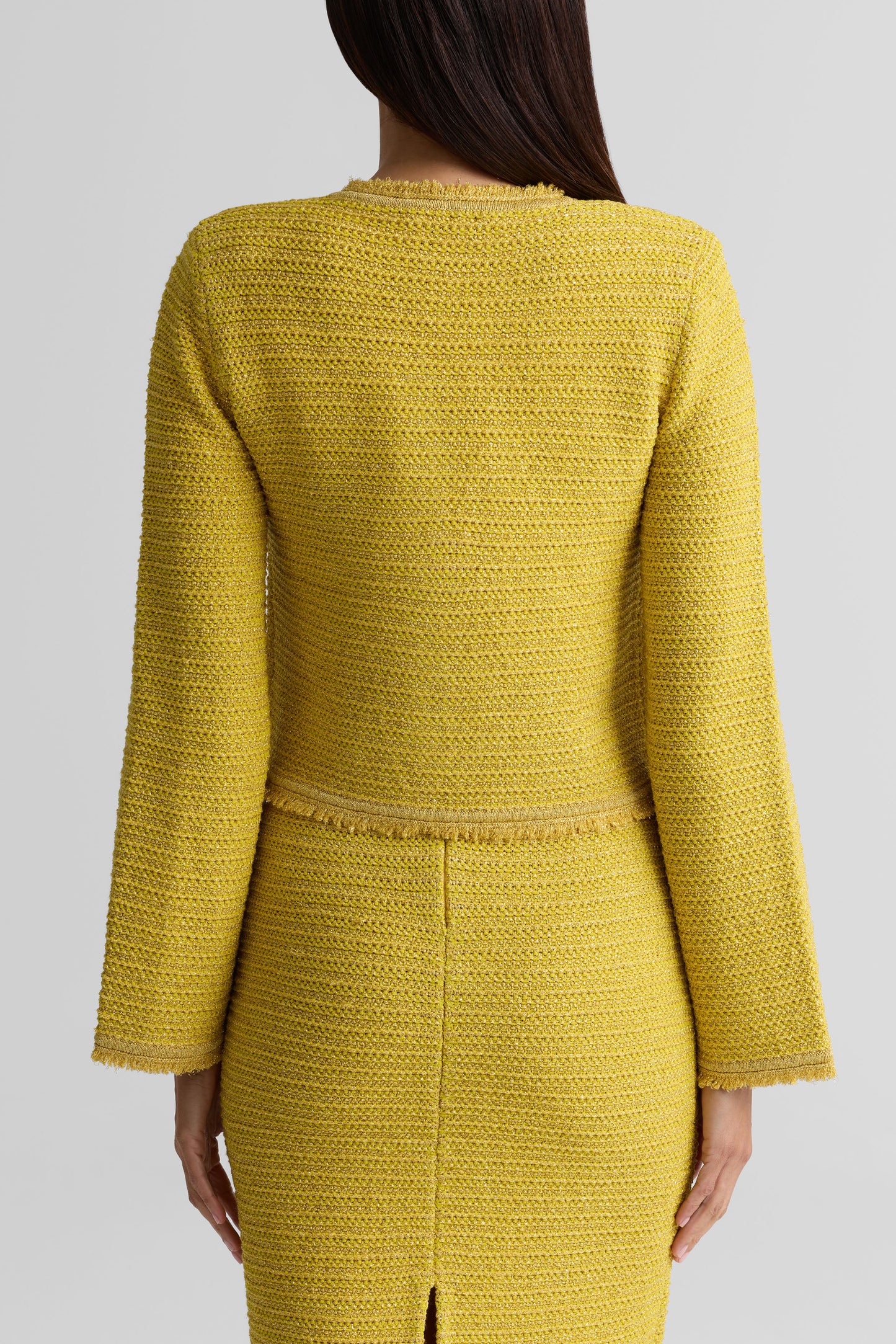 Textured Crewneck Jacket