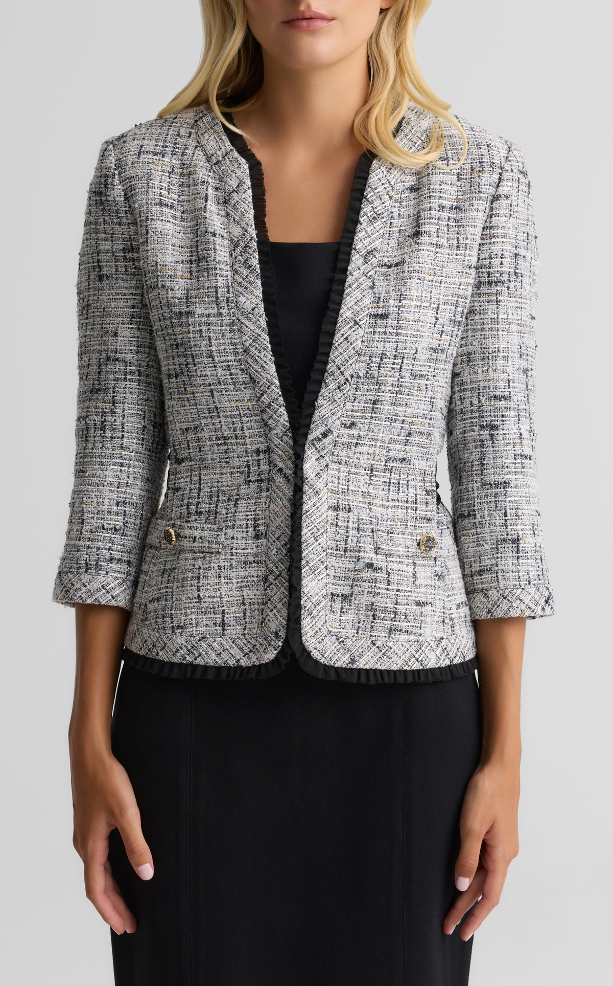 Metallic Tweed Jacket