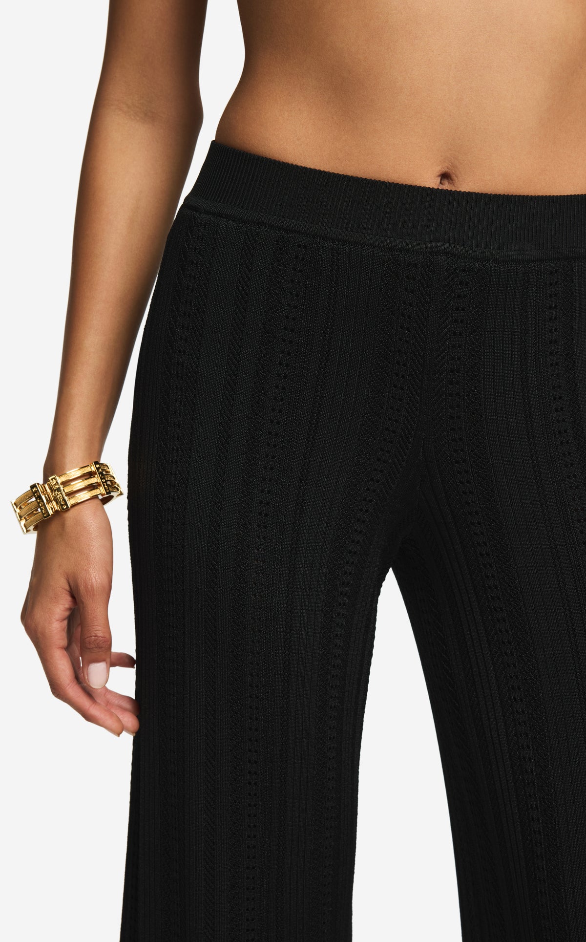 Pant in Pointelle Knit