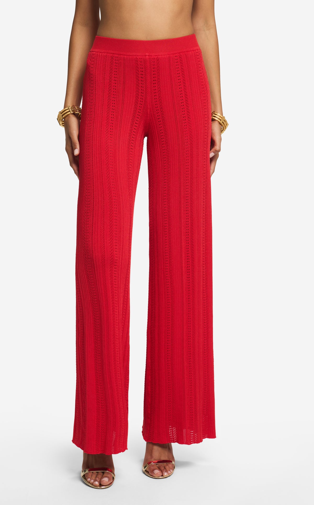 Pant in Pointelle Knit