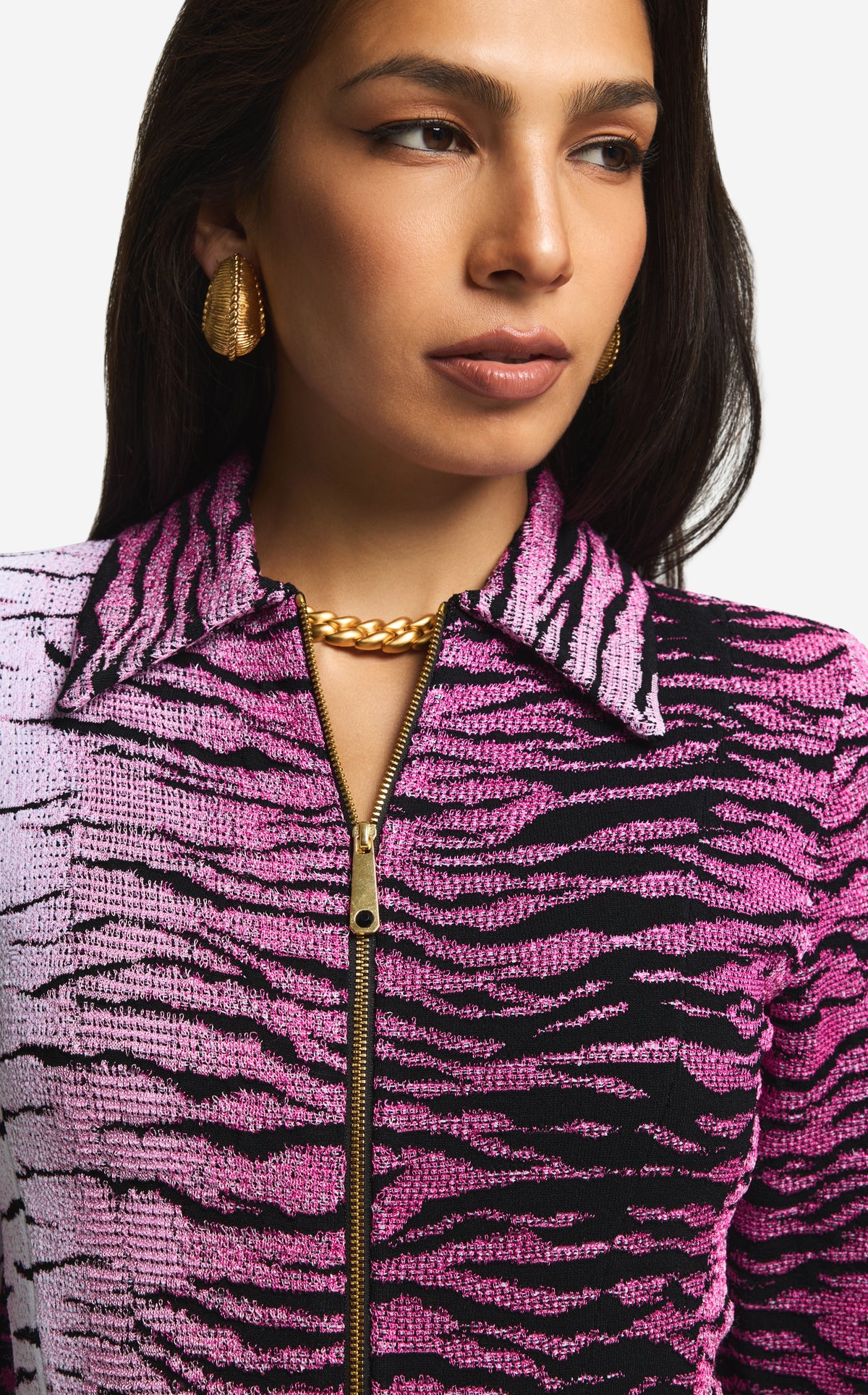 Jacket in Tiger Jacquard