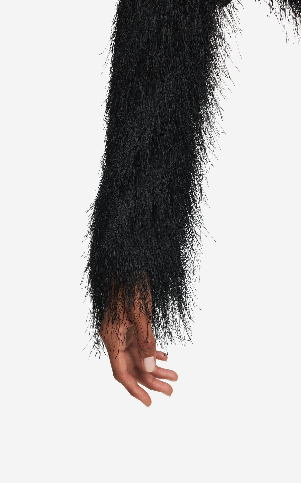 Jacket in Whisker Fringe