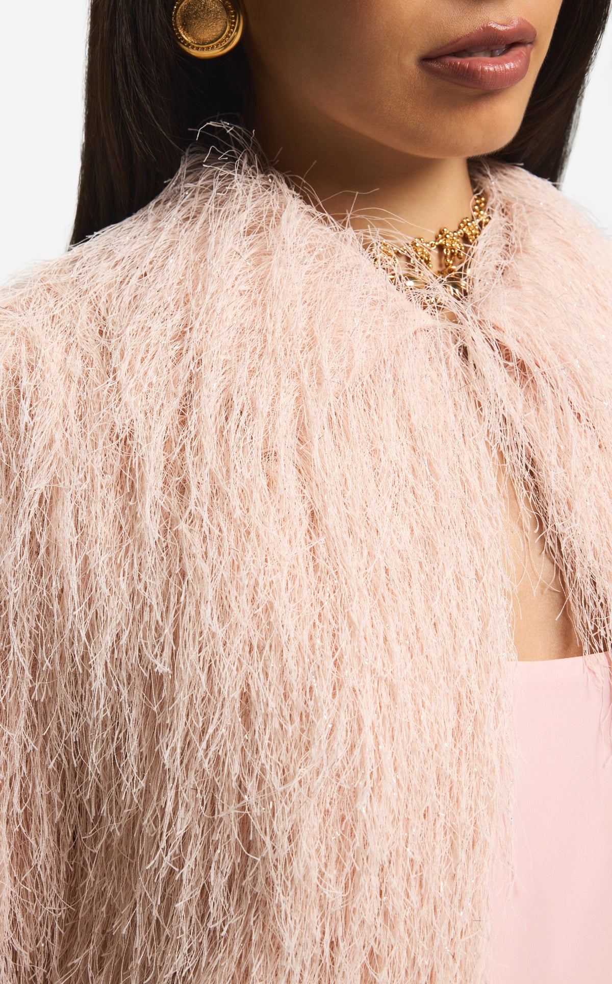 Jacket in Whisker Fringe