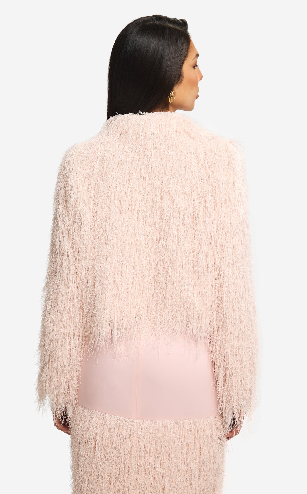 Jacket in Whisker Fringe