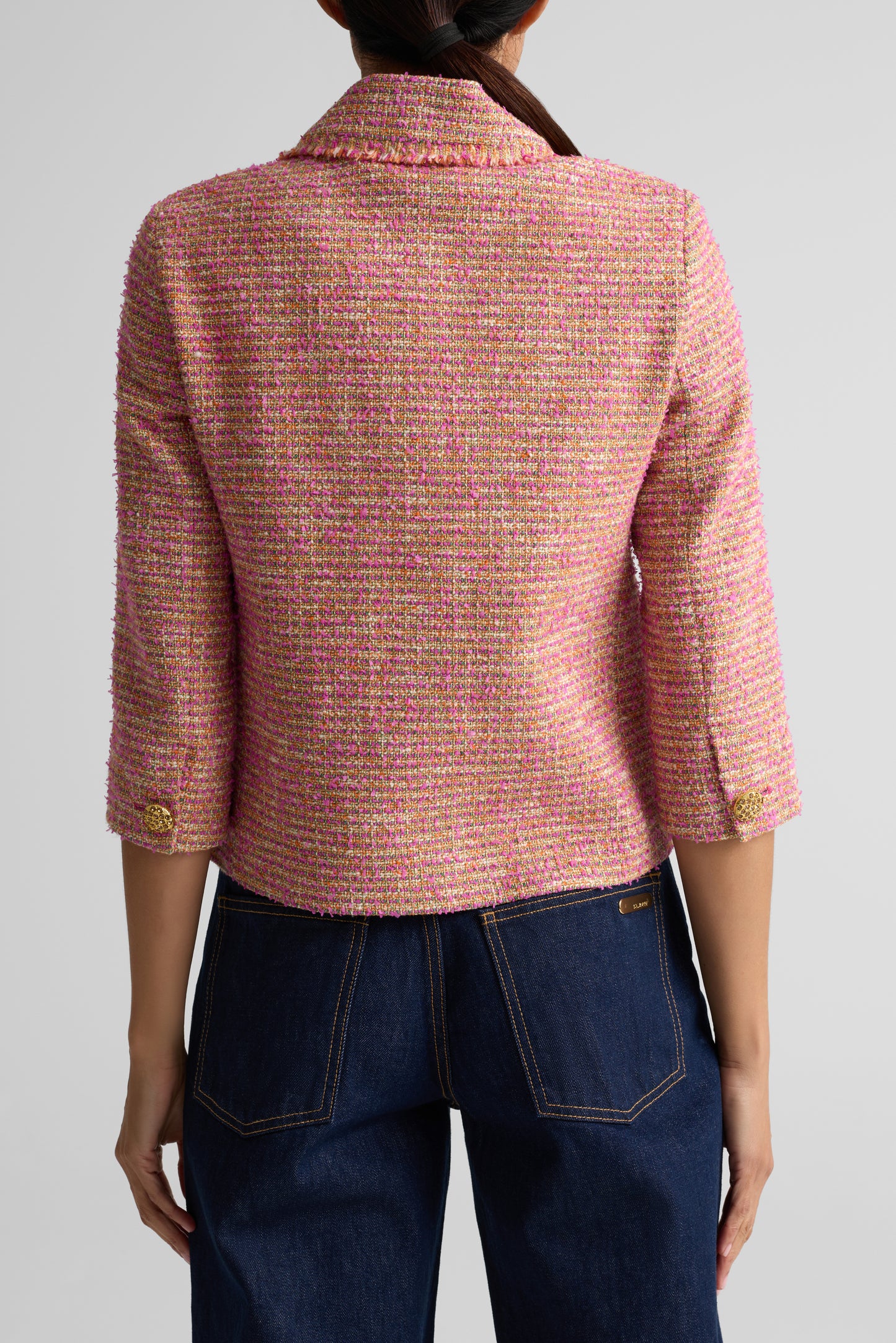 Multicolor Eyelash Tweed Jacket