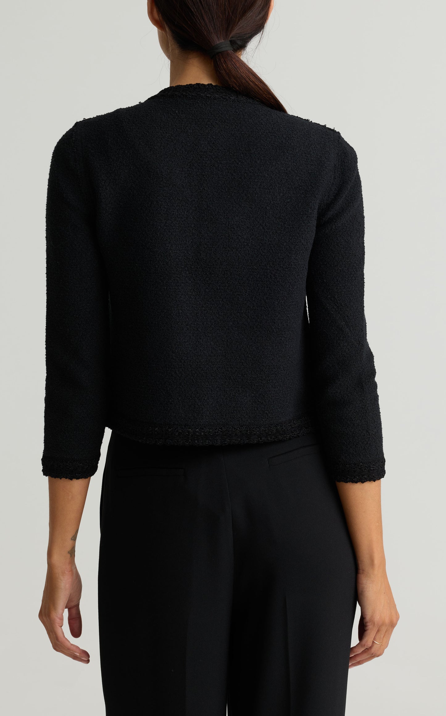 Compact Bouclé Knit Jacket