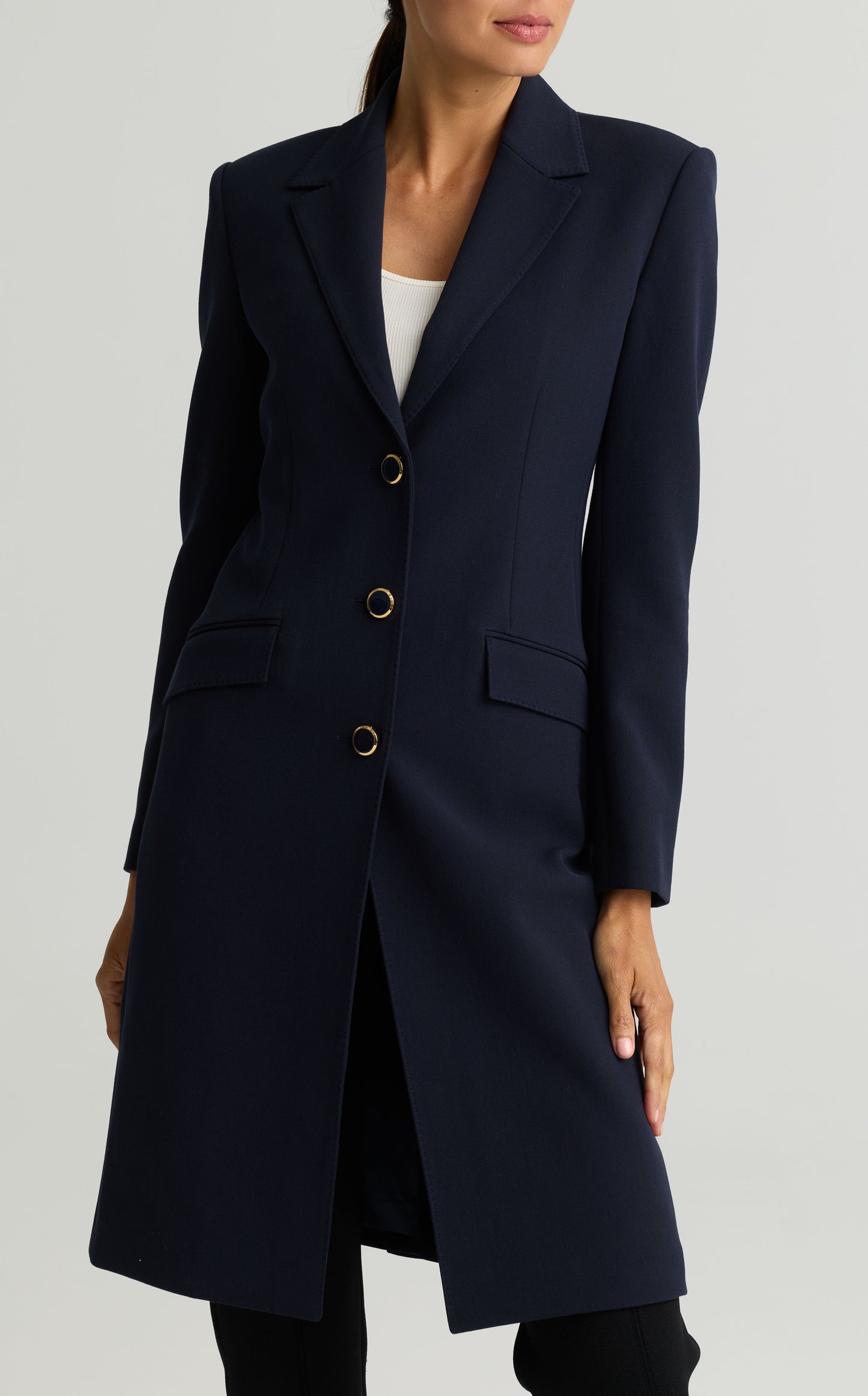 Stretch Crepe Suiting Topper