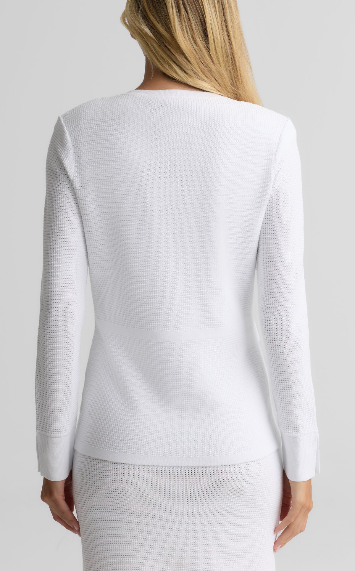 Lurex Stretch Piqué Knit Jacket