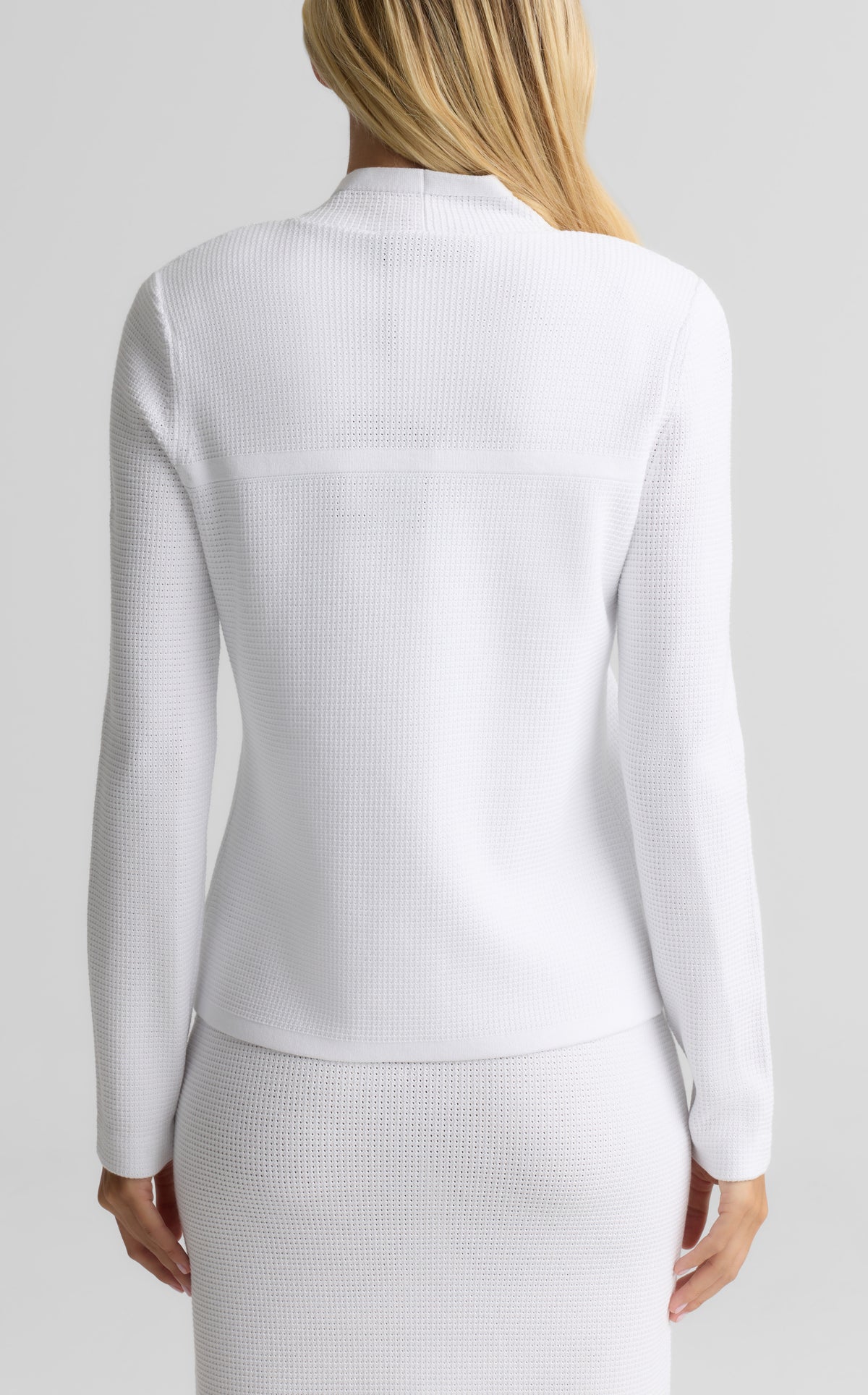 Lurex Stretch Piqué Knit Jacket