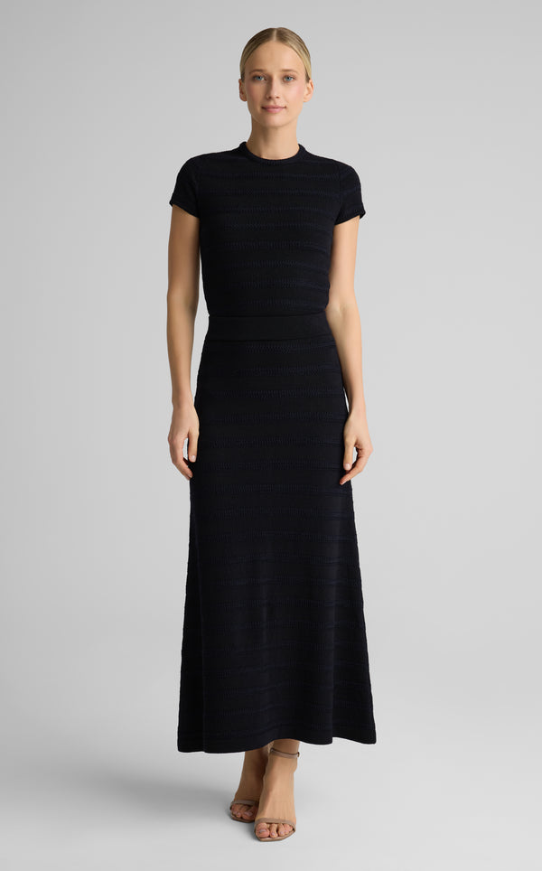 Marina Skirt In Breton Stripe Knit