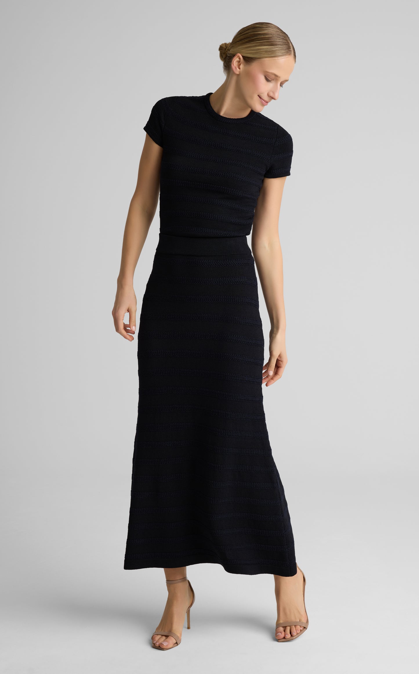 Marina Skirt In Breton Stripe Knit