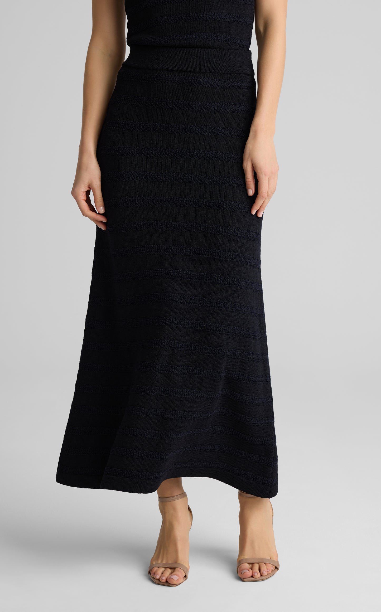 Marina Skirt In Breton Stripe Knit