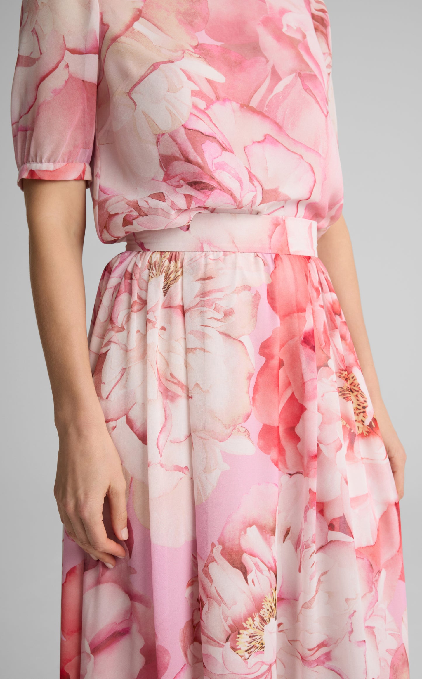 Bethany Skirt In Le Jardin Print Georgette